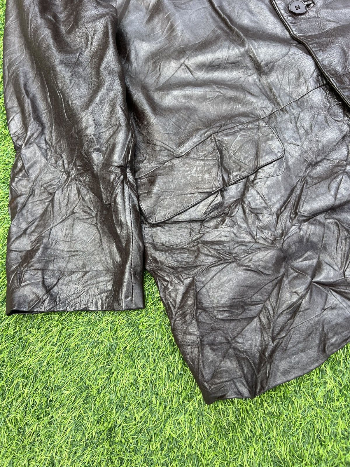 Lanvin Vintage Lanvin Sports Italian Leather Car Coat - Large Size US L / EU 52-54 / 3 - 8 Thumbnail