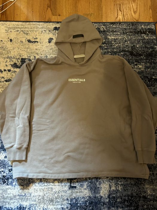 Fear of God Essentials Hoodie Desert Taupe Men's - SS22 - US