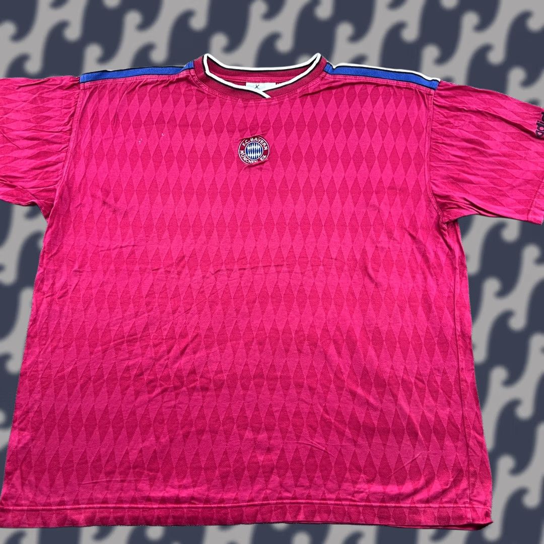 Adidas VINTAGE Bayern Munich 90s Mens Football Jersey Adidas Shirt Red XL Adult Size US XL / EU 56 / 4 - 1 Thumbnail