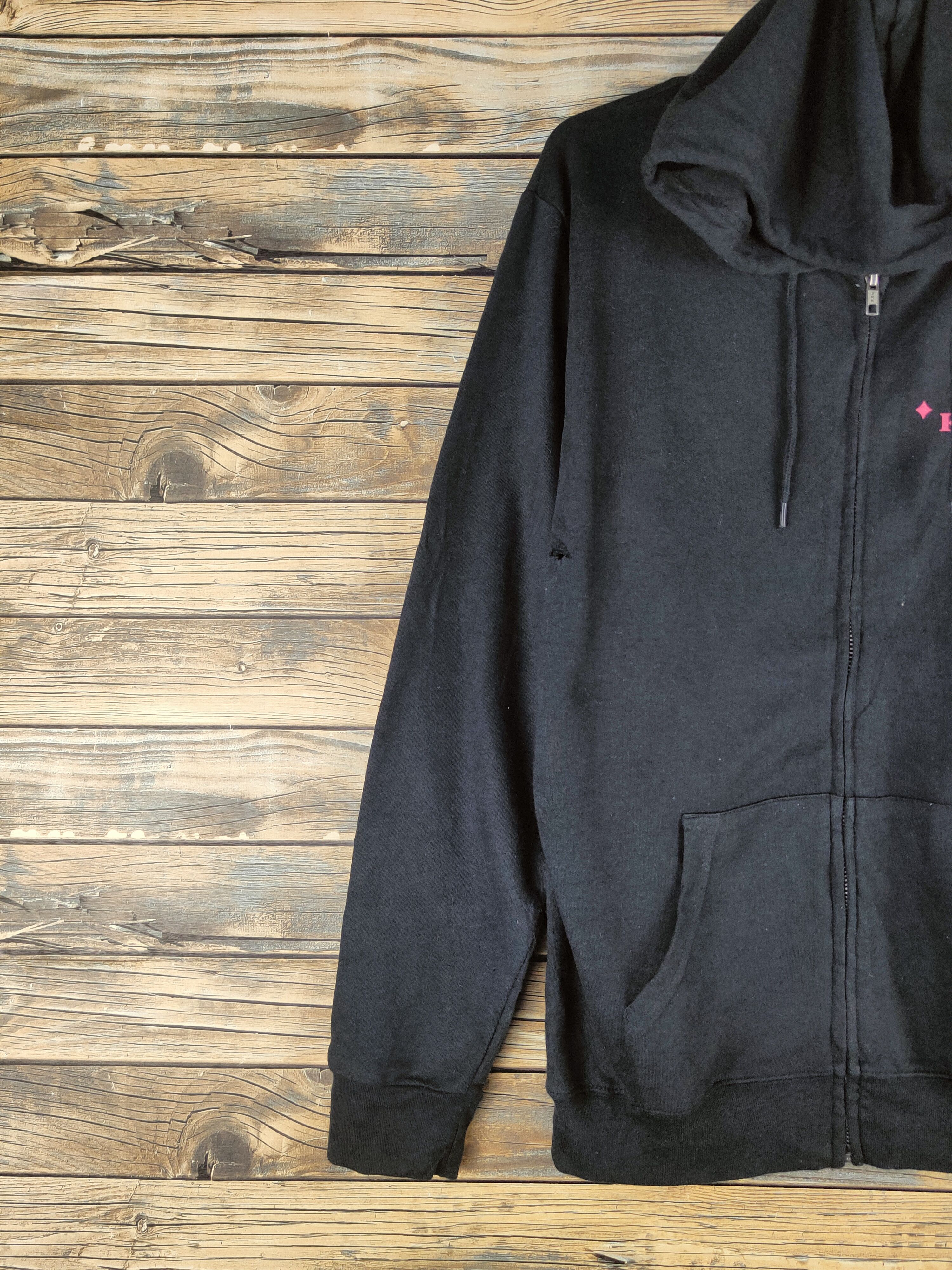 Japanese Brand Vintage Faded Mafimum Black Hoodie Sweaters Size L / US 10 / IT 46 - 4 Thumbnail