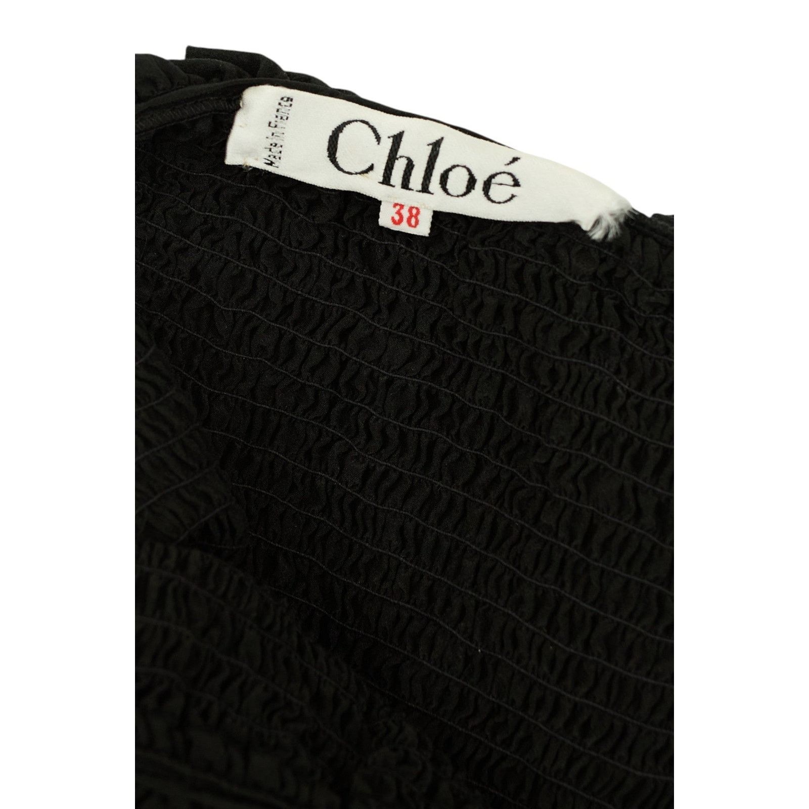 Chloe 70s Black Crepe Dress Size XS / US 0-2 / IT 36-38 - 4 Thumbnail