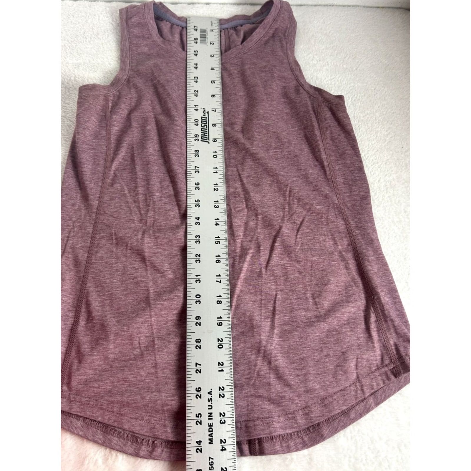 Vintage Title Nine Womens Purple Heathered Sleeveless Tank Top Small Activewear Stretch Size S / US 4 / IT 40 - 7 Thumbnail