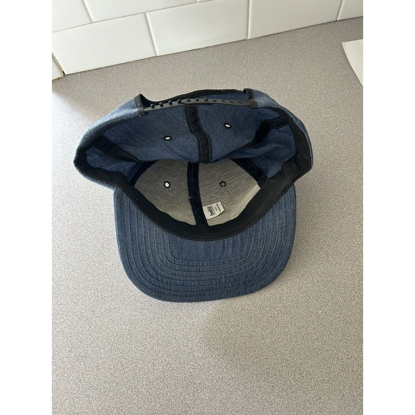 Vintage Vintage Mail Hat Embroidered Patch Trucker Hat Blue Size ONE SIZE - 8 Thumbnail