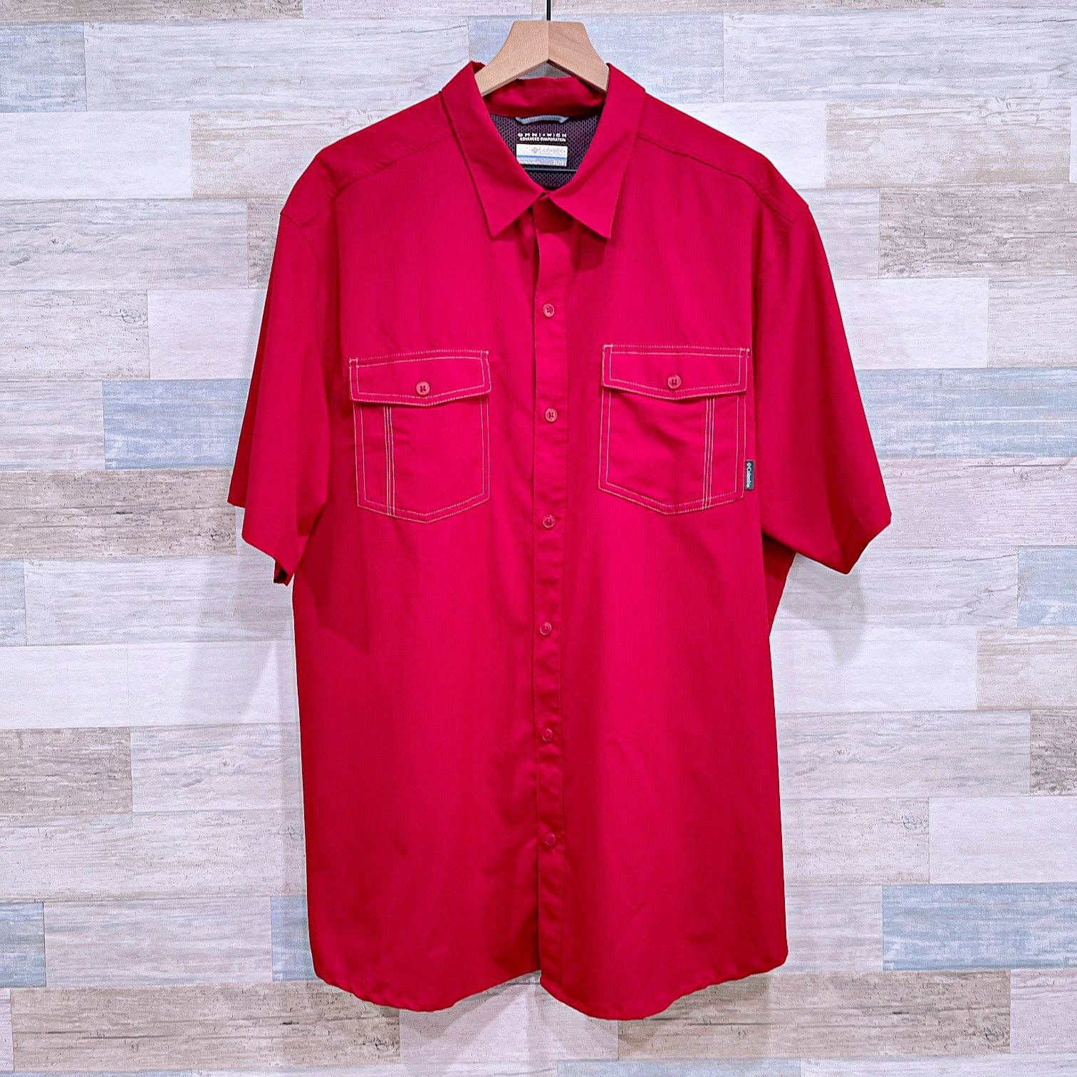 Columbia Columbia Utilizer Short Sleeve Shirt Red Mens XL Size US XL / EU 56 / 4 - 1 Thumbnail
