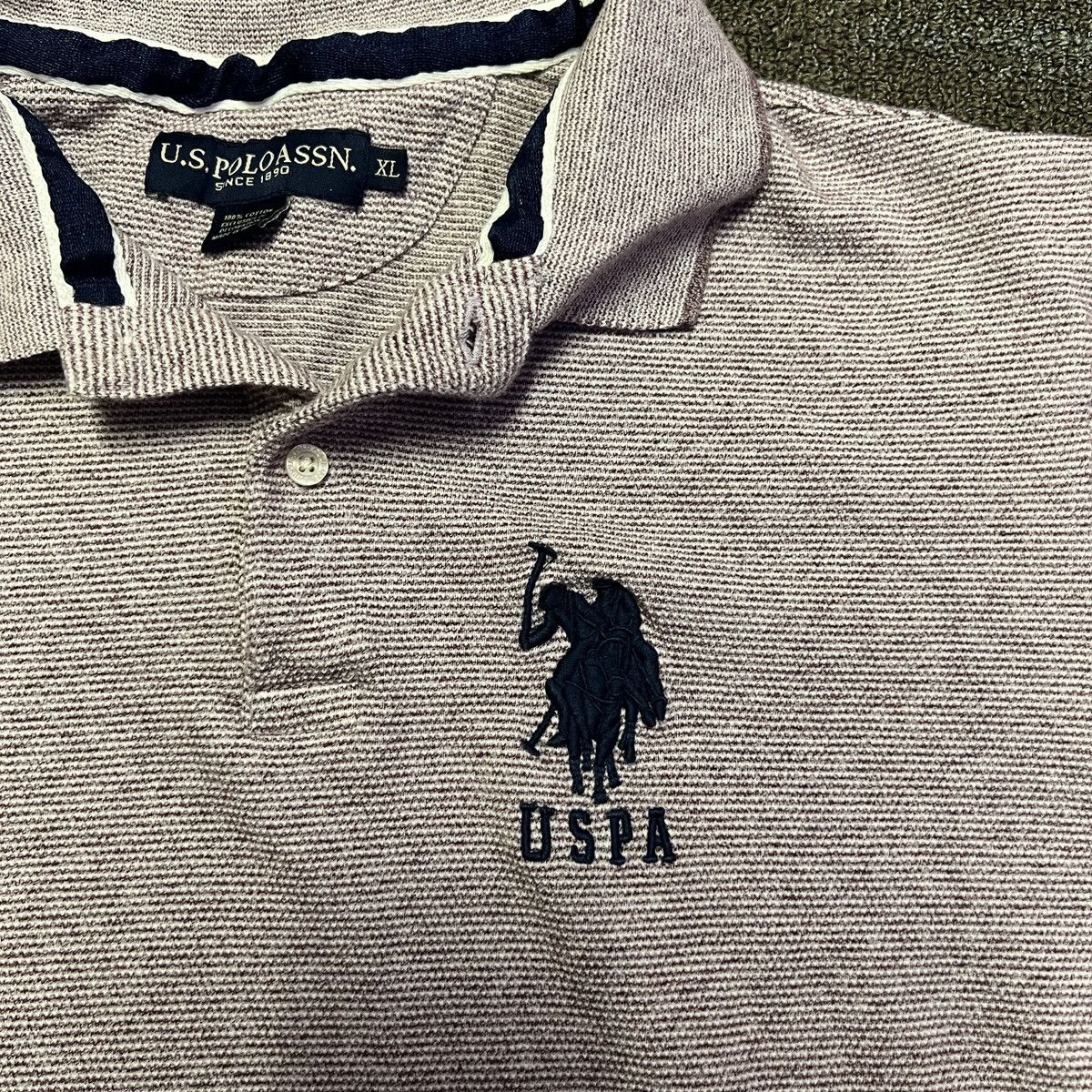 U.S. Polo Assn. US Polo Assn Big Pony Polo Shirt Red White Size US XL / EU 56 / 4 - 4 Thumbnail