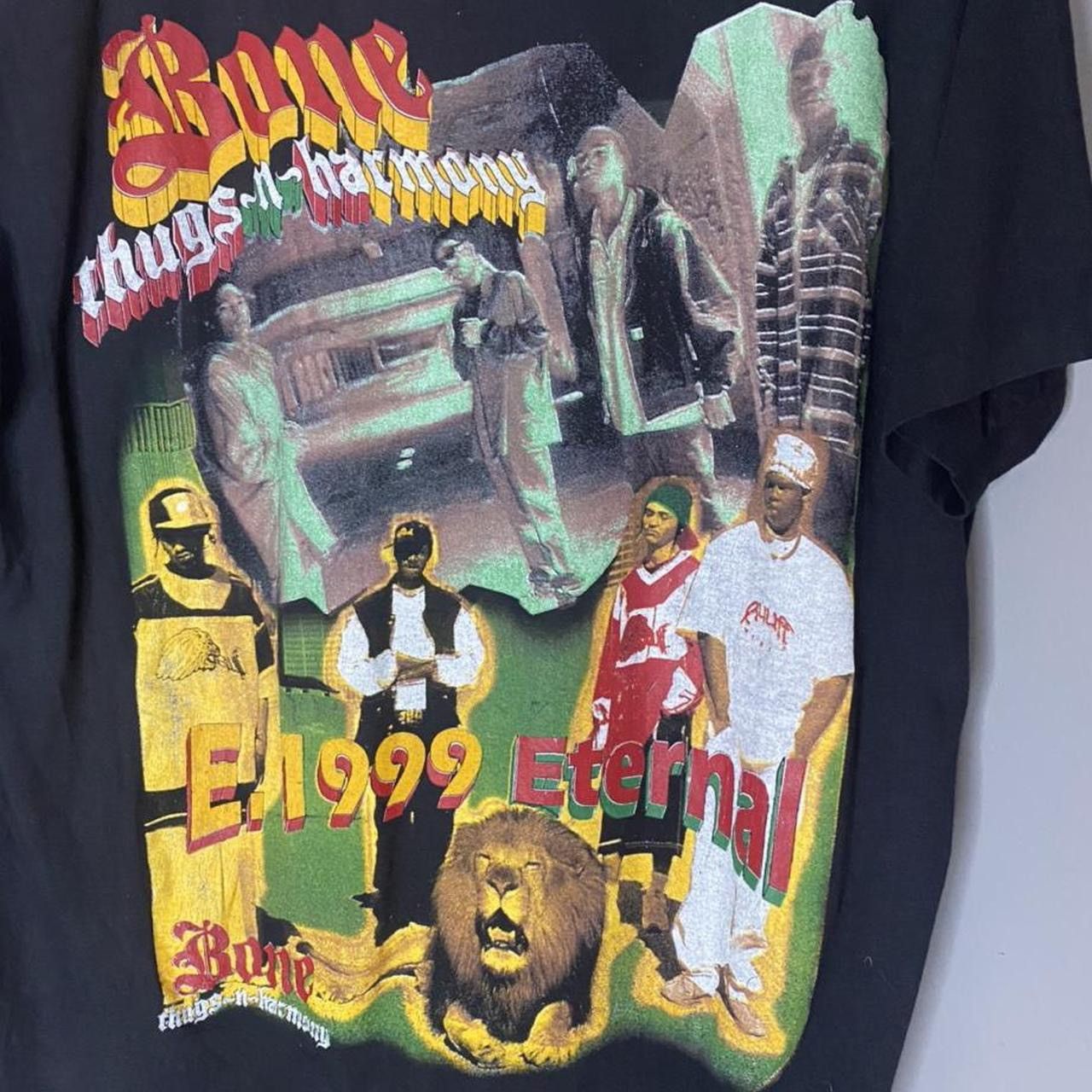 Vintage Bone Thugs n Harmony E. 1999 Eternal rap 1995 shirt Size US XXL / EU 58 / 5 - 2 Thumbnail