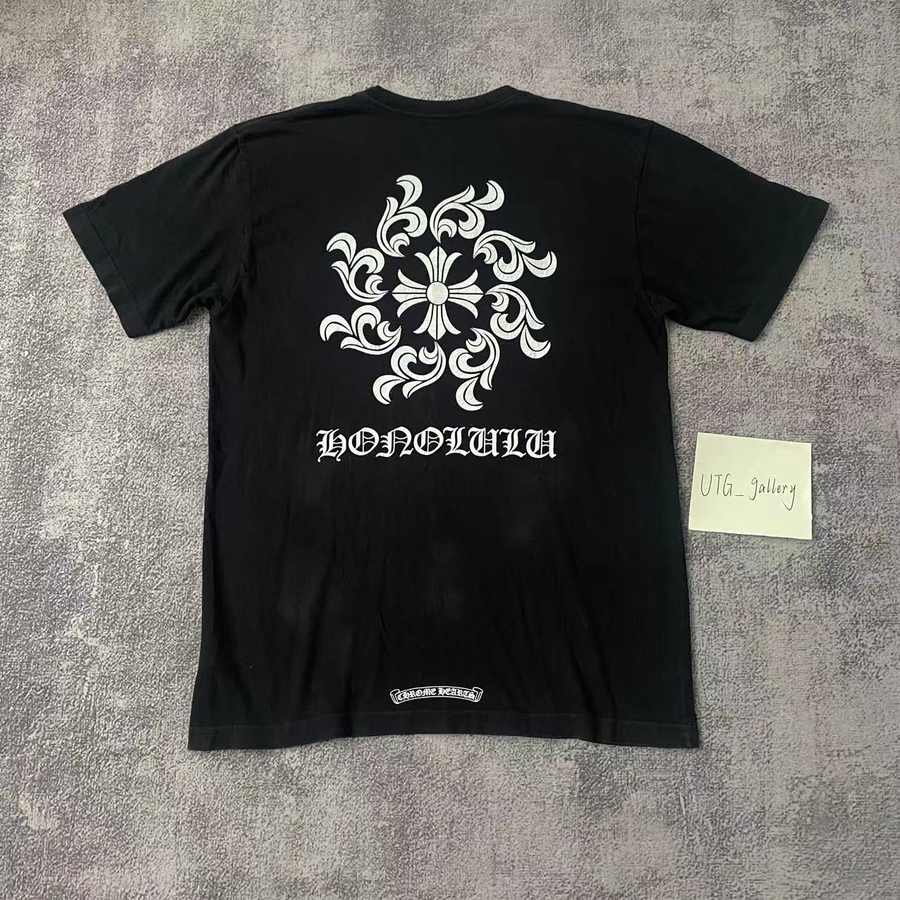 Pre-owned Chrome Hearts Honolulu Exclusive Cross Logo Pocket T-shirt In Black