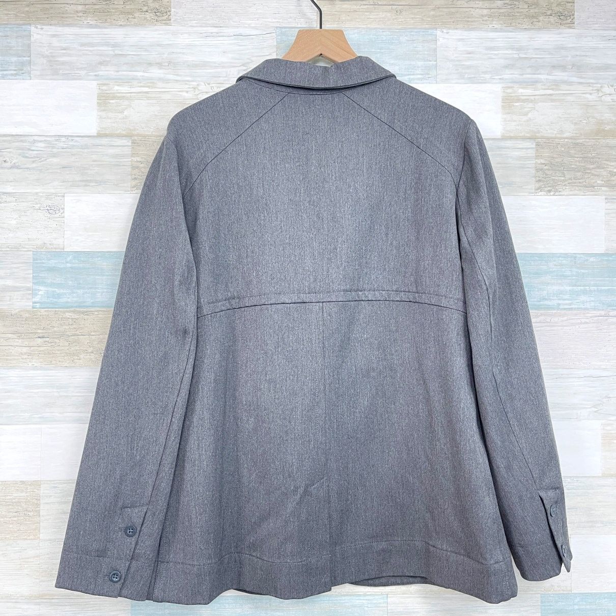 Eddie Bauer Eddie Bauer Travel Blazer Gray Unstructured Womens 18 Size XXL / US 16-18 / IT 52-54 - 5 Thumbnail