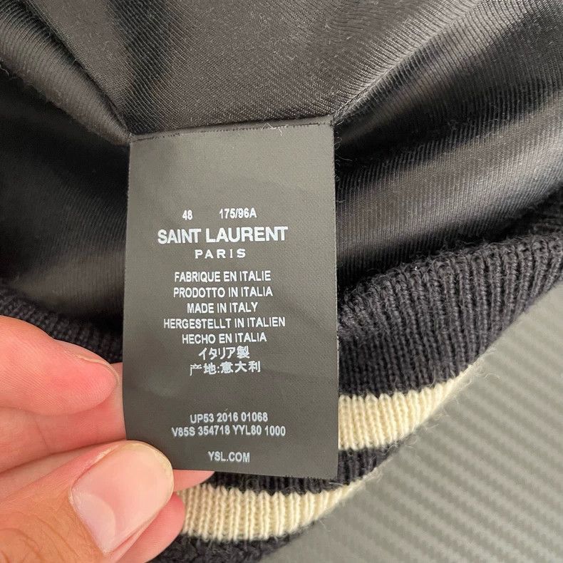 Saint Laurent Paris Saint Laurent Baseball Collar Jacket-2507 Size US L / EU 52-54 / 3 - 3 Thumbnail
