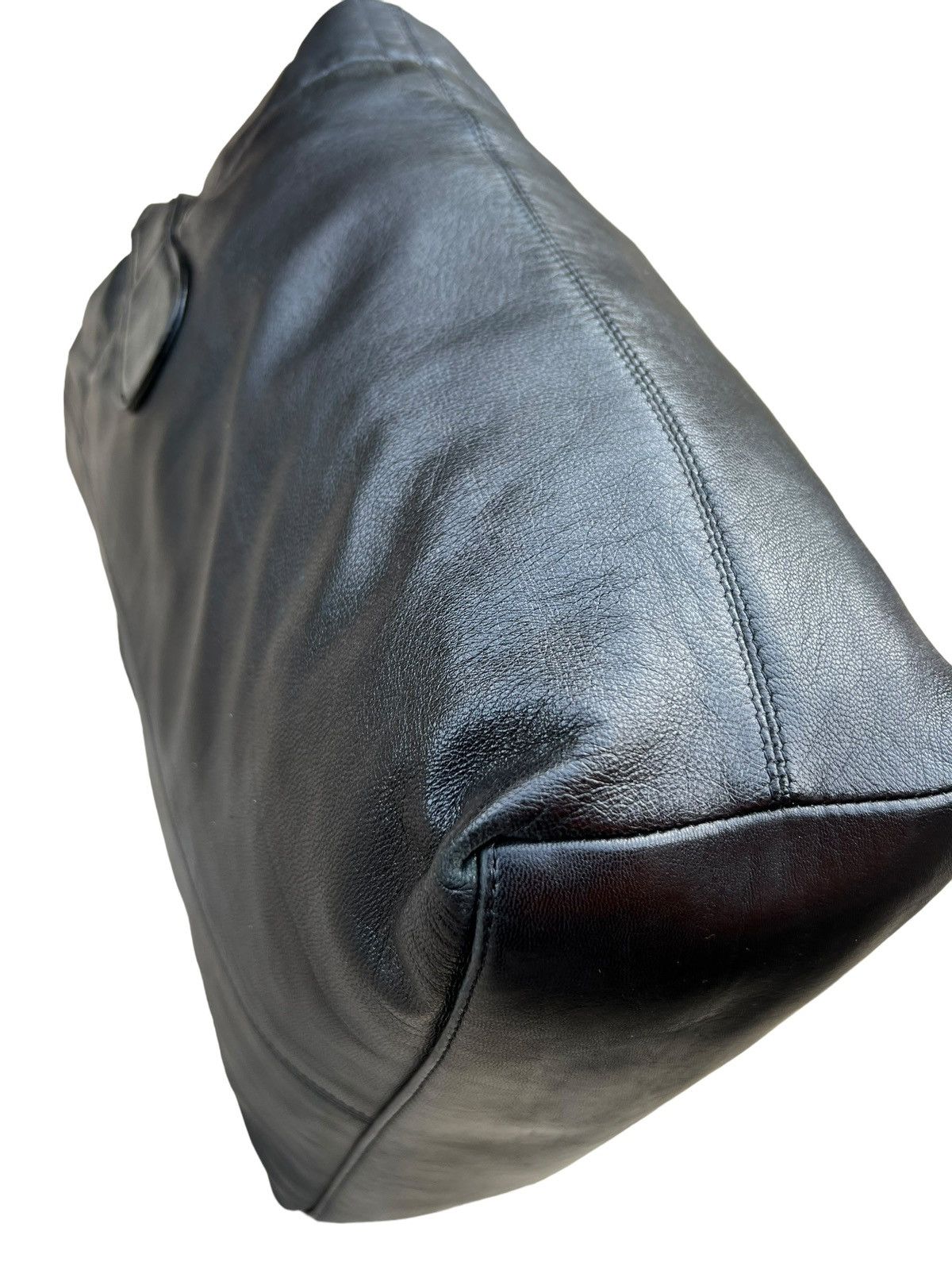 Yohji Yamamoto Yohji Yamamoto Y’s for Living Black Leather Mini Tote Bag Size ONE SIZE - 11 Thumbnail