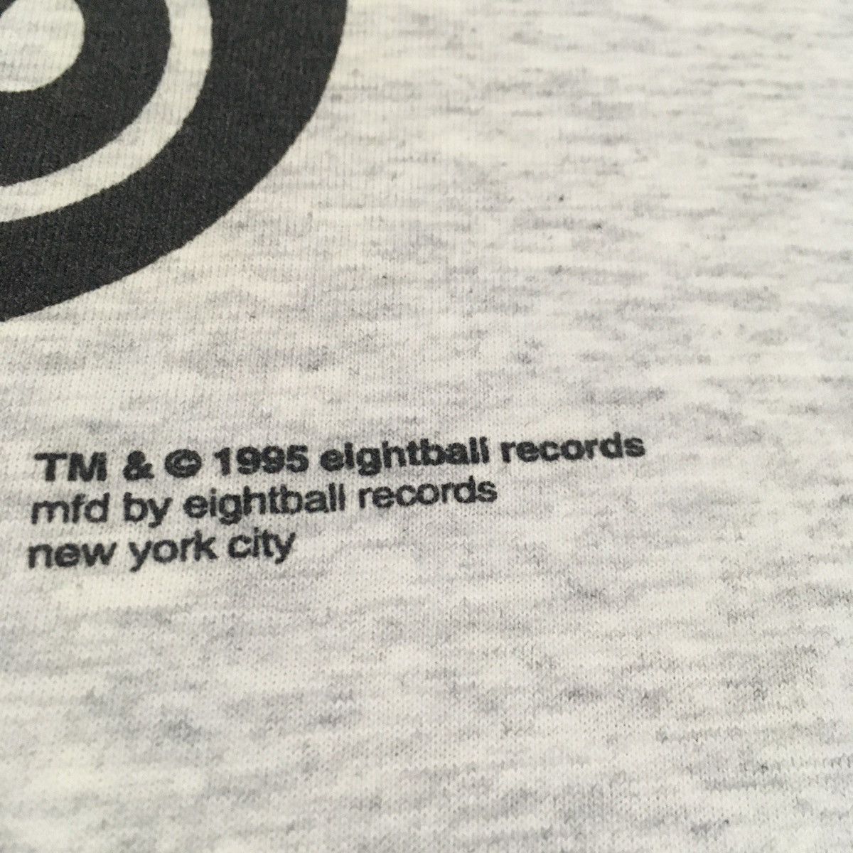 Rap Tees Rare Design Vintage Eightball Records New York T-shirt 1995s Size US M / EU 48-50 / 2 - 6 Thumbnail