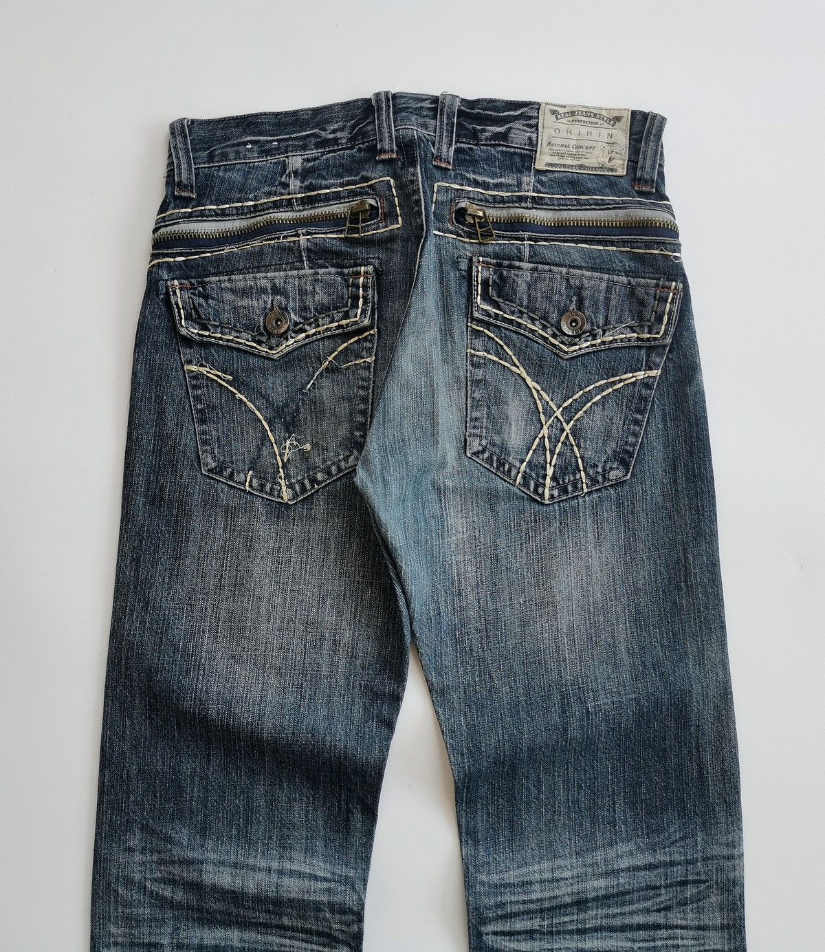14th Addiction Oririn Zipper Button Detailed Denim Jeans Size US 31 - 6 Thumbnail