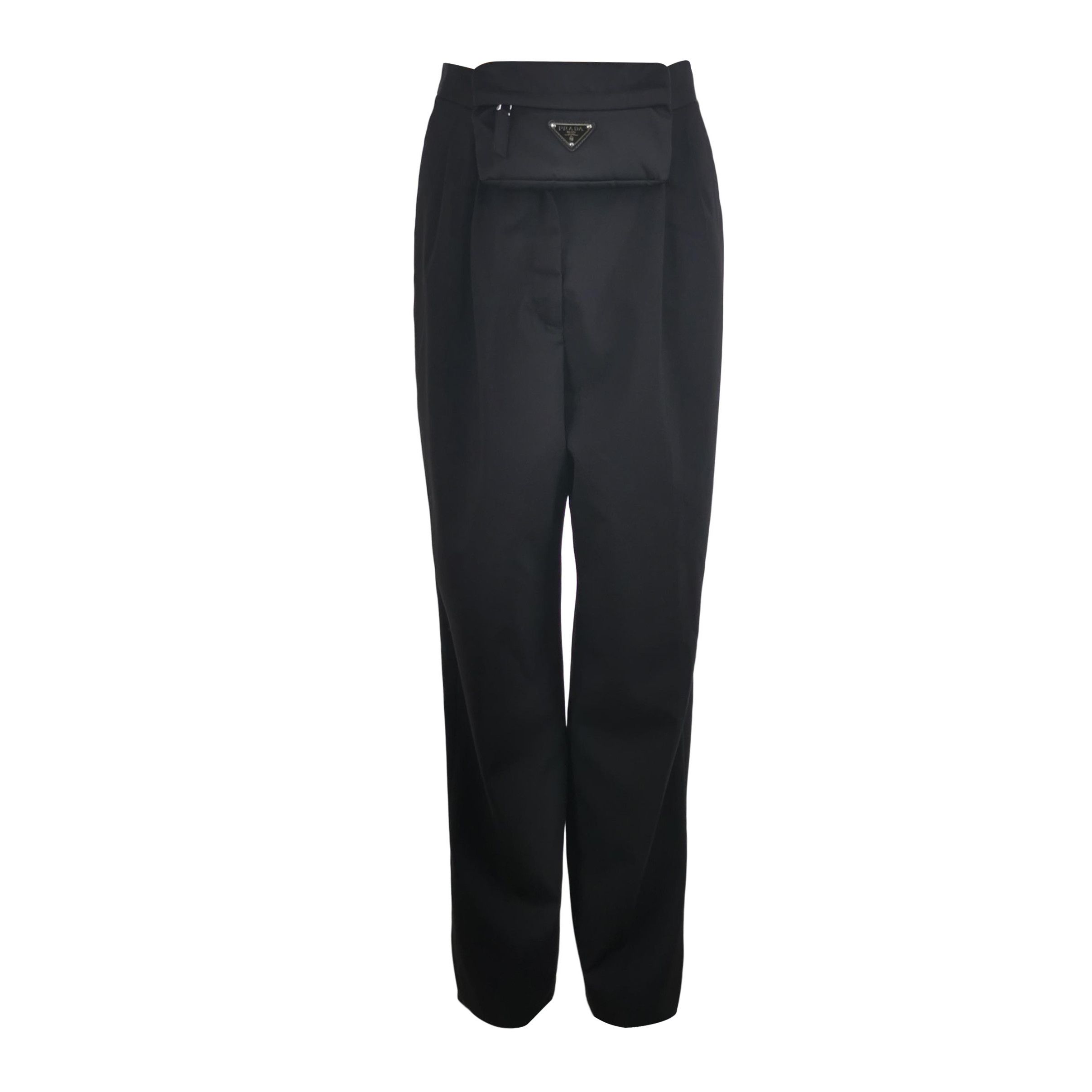 Prada Prada Wool Blend Triangle Logo Trousers - dmc Size 38" / US 16 / IT 52 - 1 Thumbnail