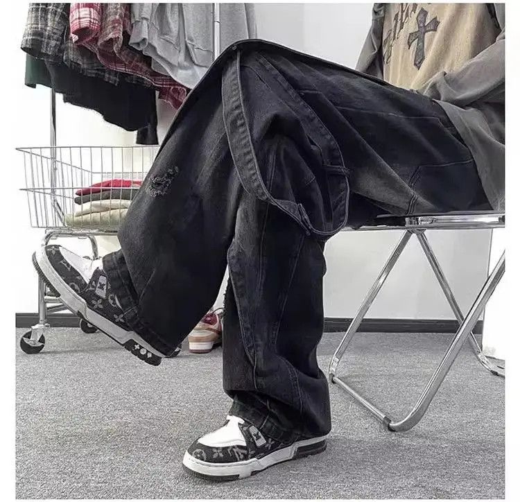 Japanese Brand Straight leg casual patchwork jeans Size US 32 / EU 48 - 3 Thumbnail