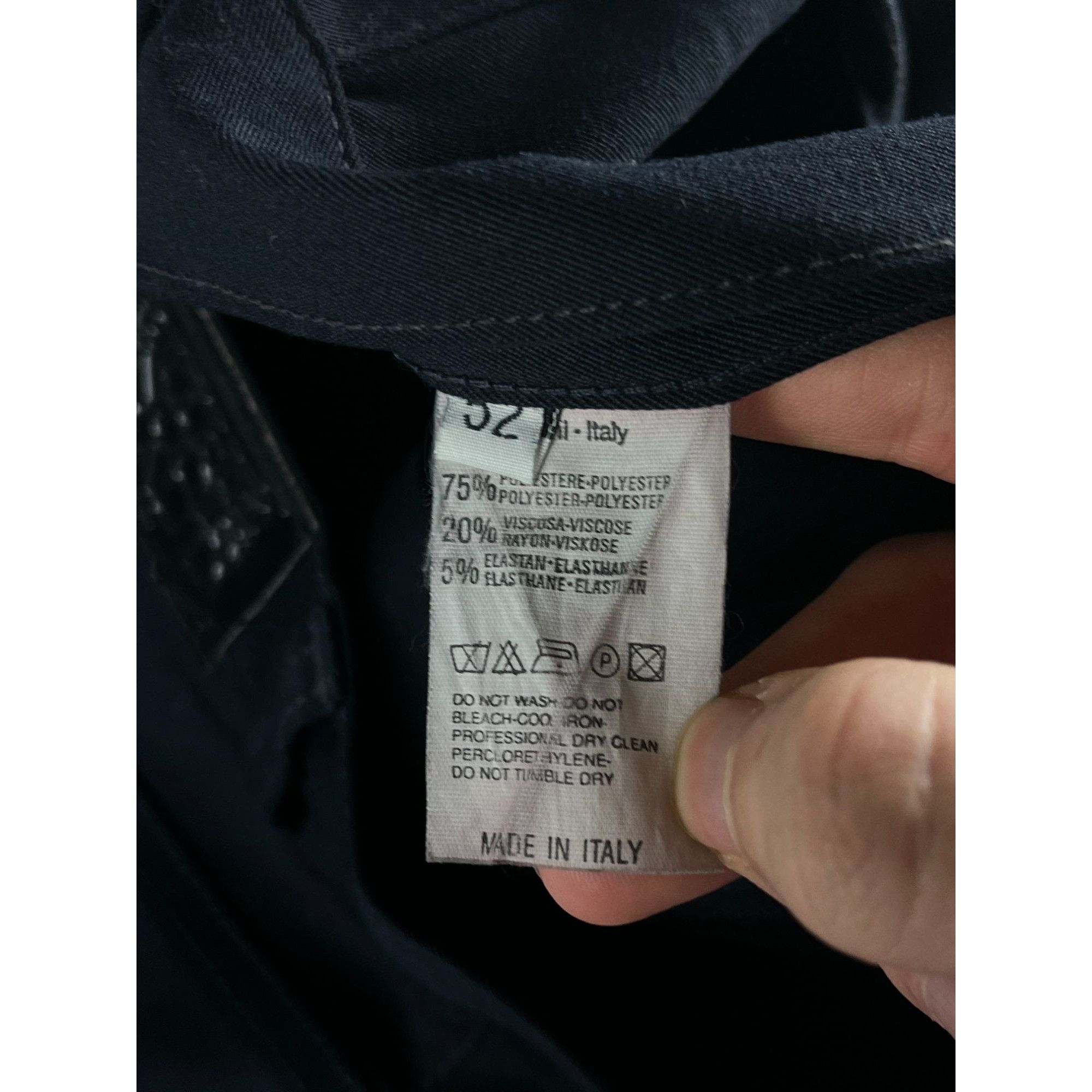 Designer × Marithe + Francois Girbaud Marithe Francois Girbaud Mens Black Stone Washed Pants Made Size US 34 / EU 50 - 3 Thumbnail