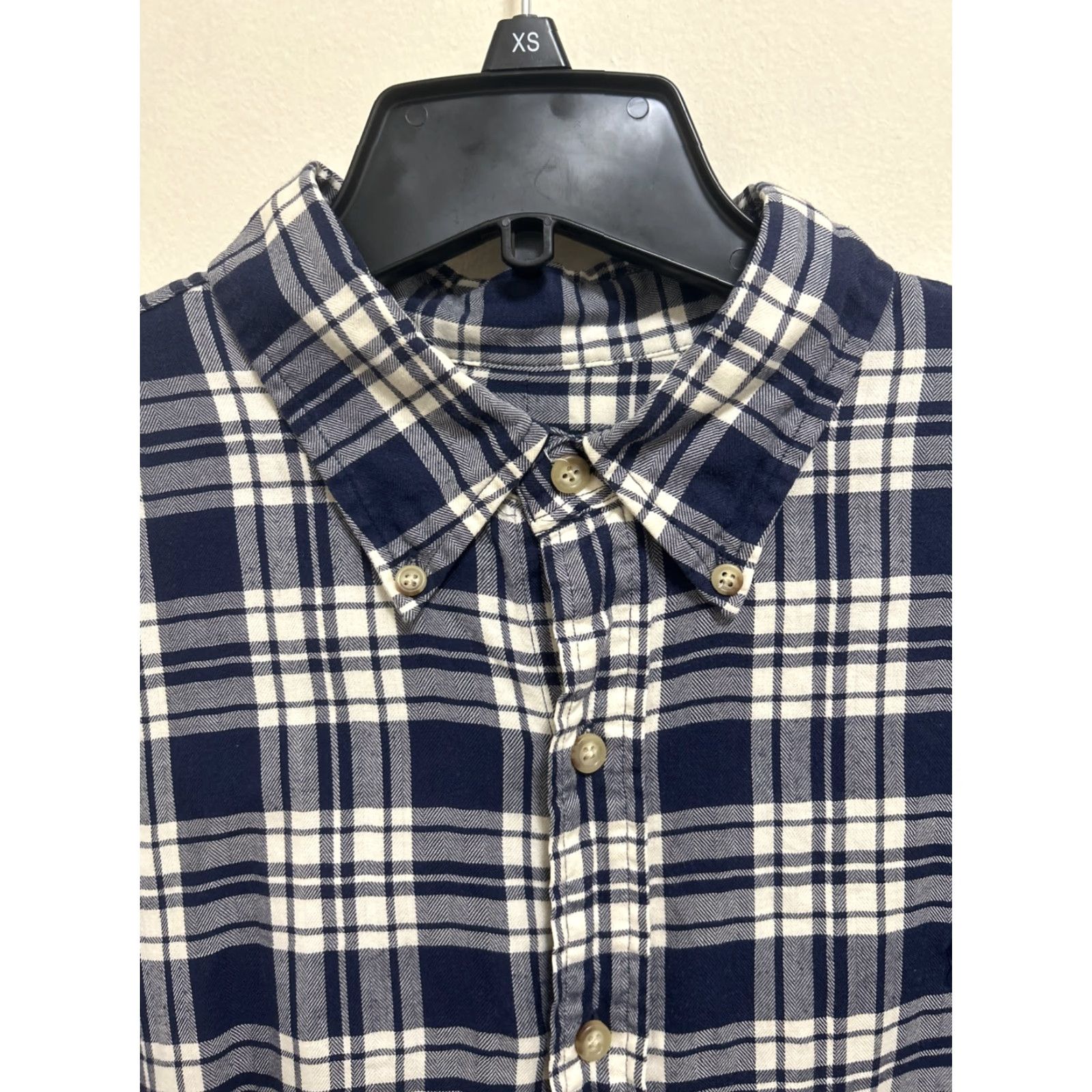 Ralph Lauren VINTAGE Ralph Lauren Shirt Mens XL Blue Plaid Herringbone Custom Fit L/S Button-Down Pocket Men Size US XL / EU 56 / 4 - 5 Thumbnail