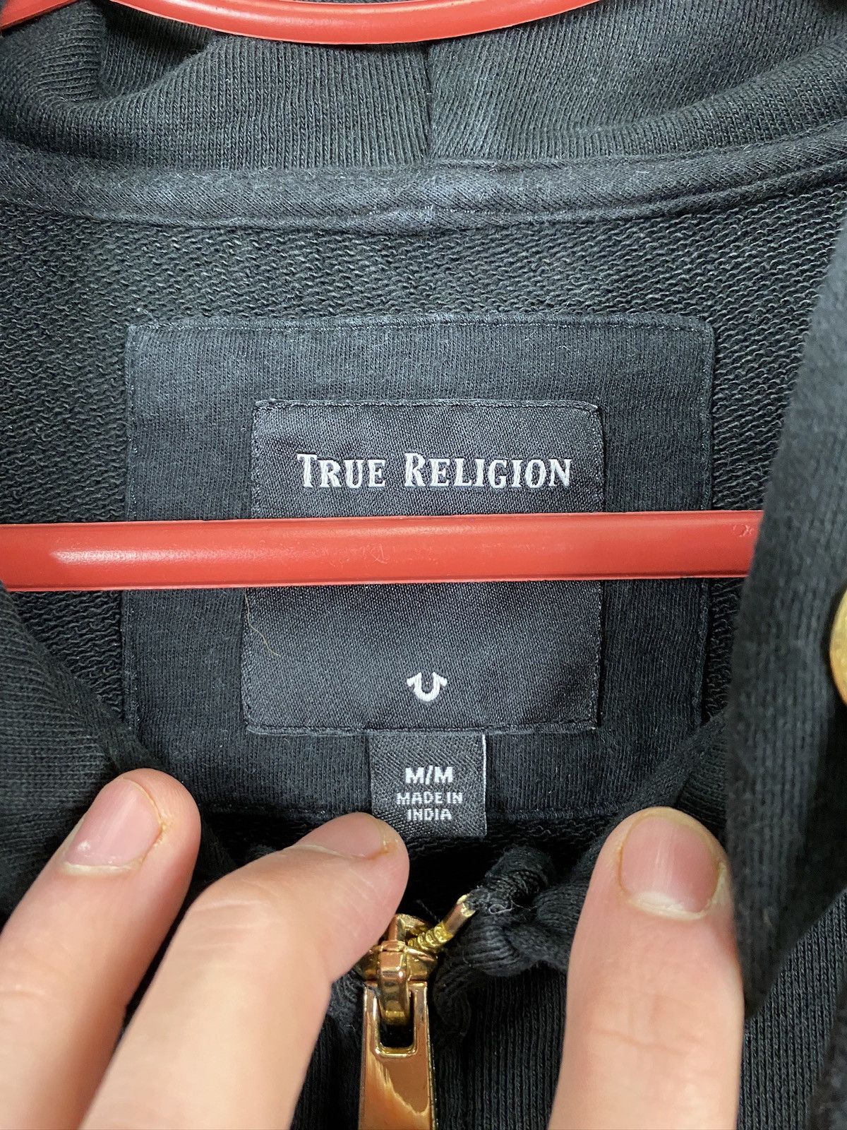 True Religion × Vintage Men’s True Religion Hoodie Black Streetwear Size Medium Size US M / EU 48-50 / 2 - 7 Thumbnail