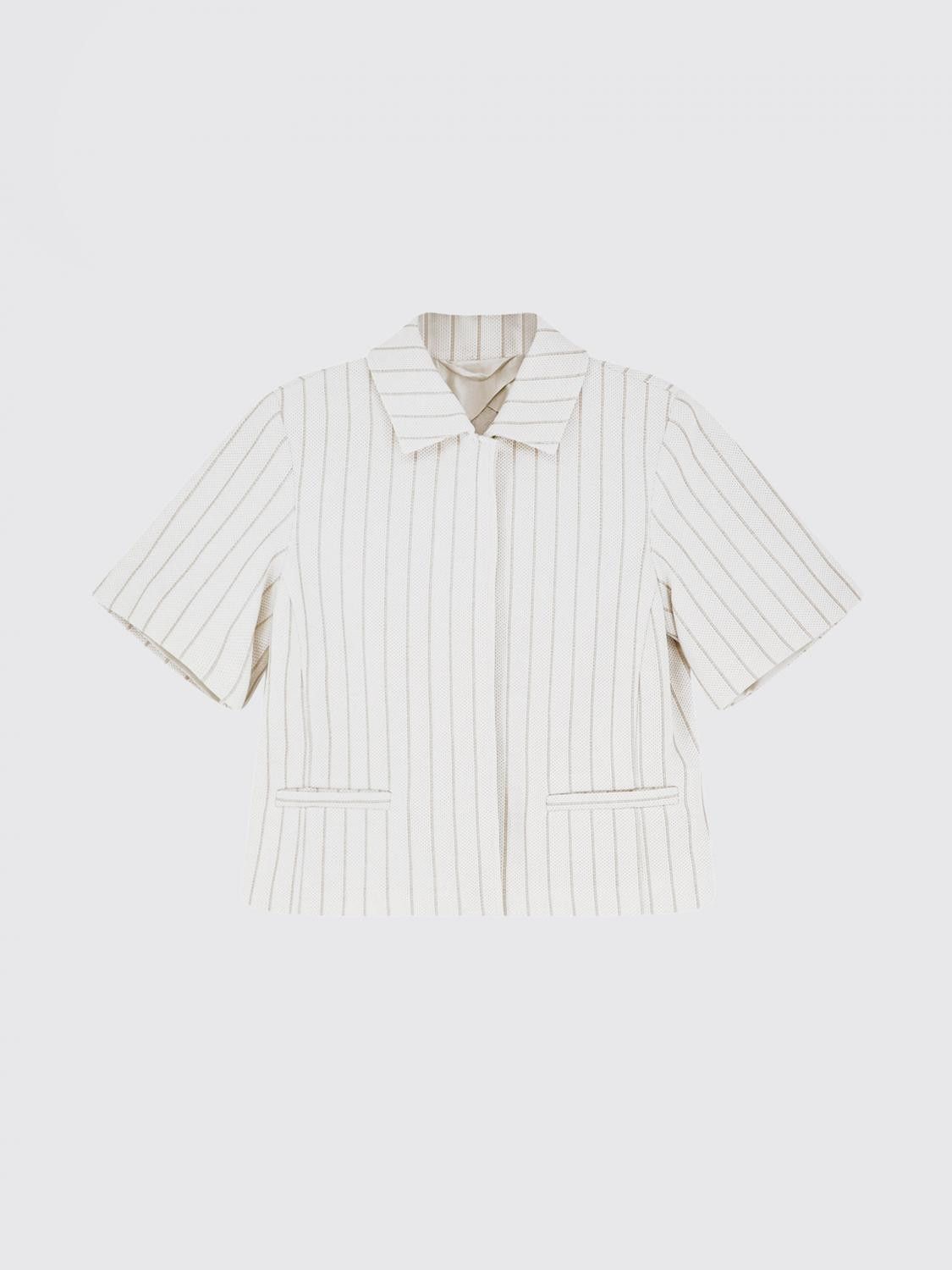 Max Mara Max Mara Jacket Woman White Size L / US 10 / IT 46 - 1 Thumbnail
