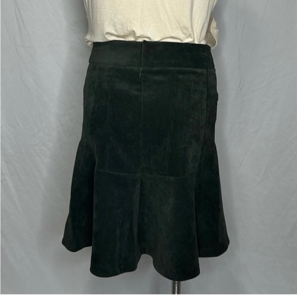 Designer NWT Chelsea & Theodore Dark Olive Corduroy A-Line Skirt, 8 Size 30" / US 8 / IT 44 - 1 Thumbnail
