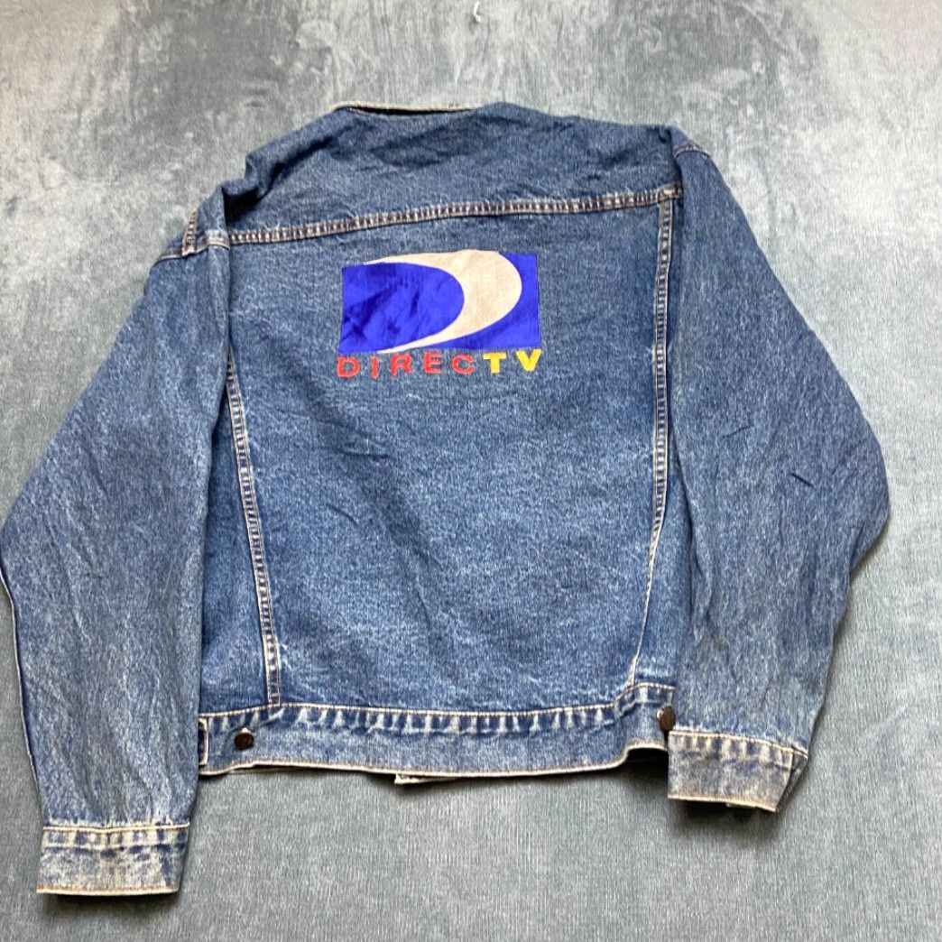 Denime Butterfield Stage Trucker Jacket Women XL Blue Denim Cotton Button Front Pockets Size XL / US 12-14 / IT 48-50 - 7 Thumbnail