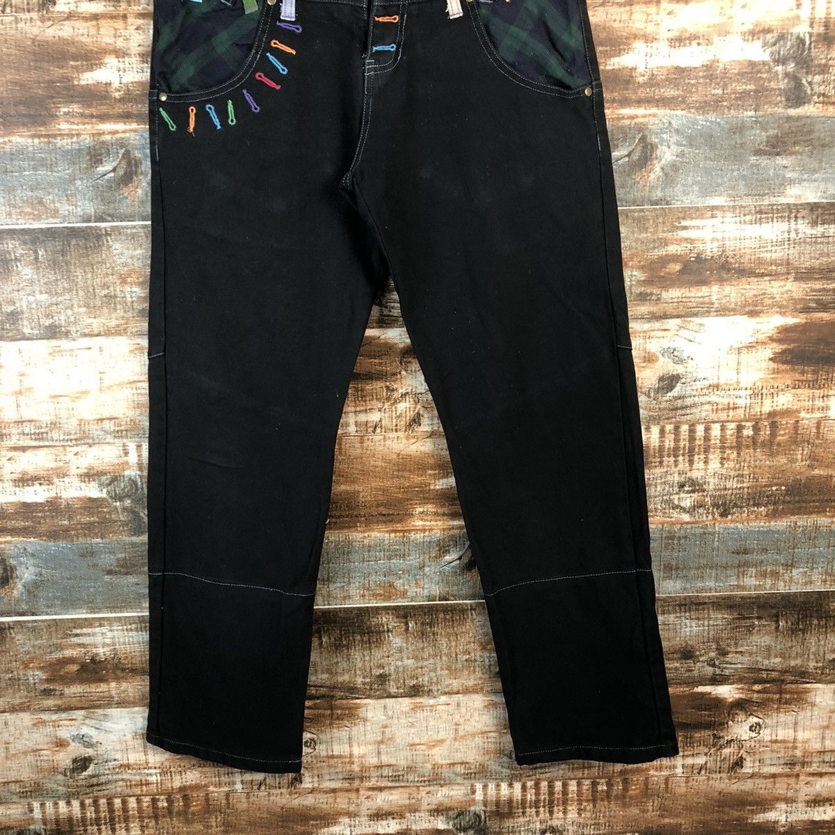 Japanese Brand DL Jungle Strom double waist rapper hip hop Pants #C742 Size US 30 / EU 46 - 3 Thumbnail