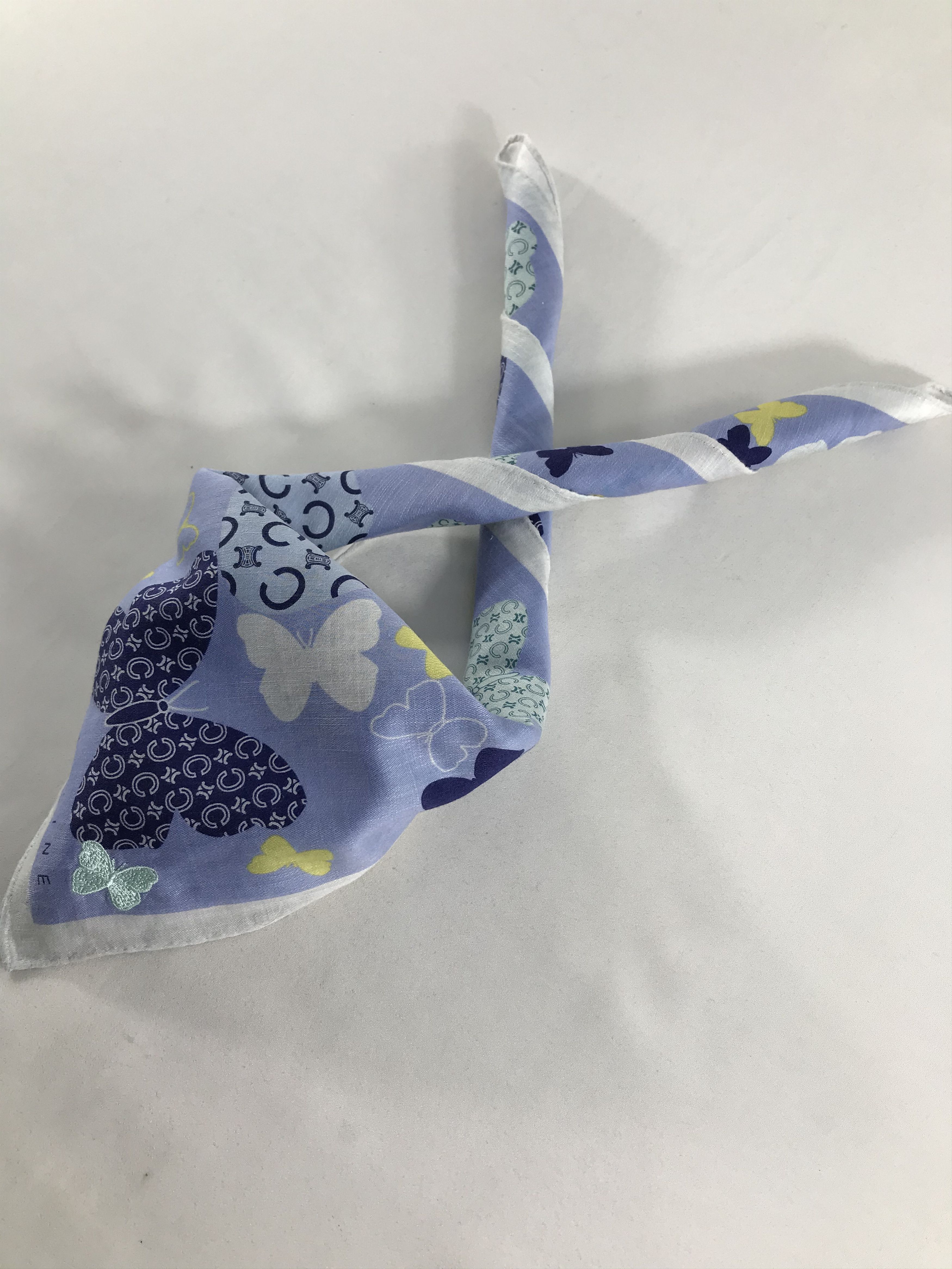 Celine Celine Butterflies Handkerchief Neckerchief Bandana H10 Size ONE SIZE - 3 Thumbnail
