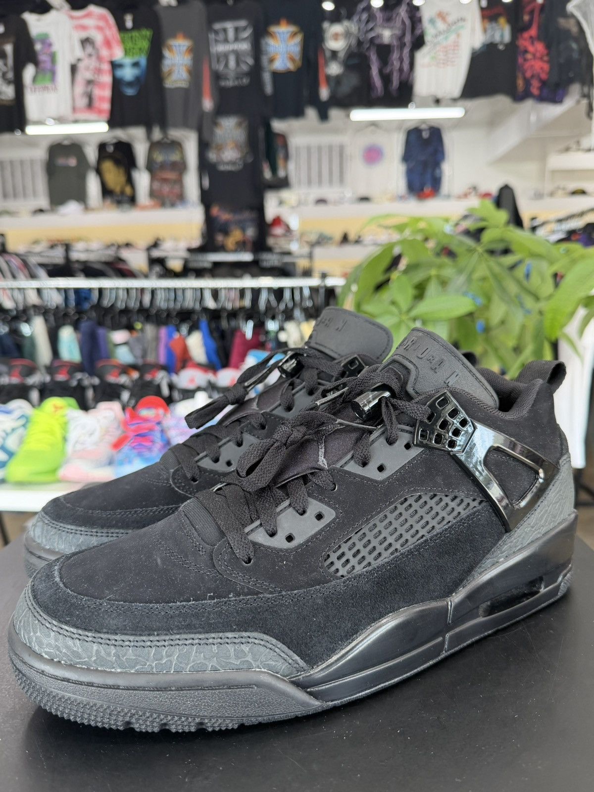 Jordan Brand Jordan Spizike Low Black Cat Size 12 (2024) Size US 12 / EU 45 - 1 Thumbnail
