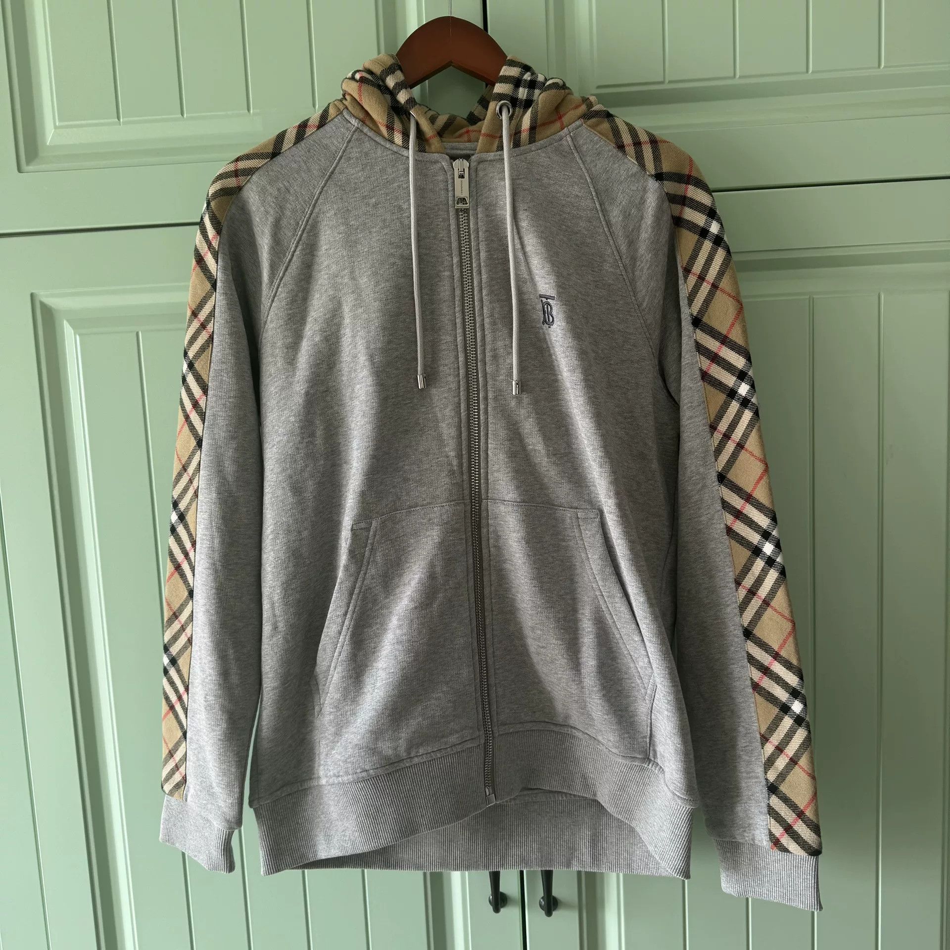 Burberry Burberry Gray Check Hoodie Jacket Size US S / EU 44-46 / 1 - 1 Thumbnail