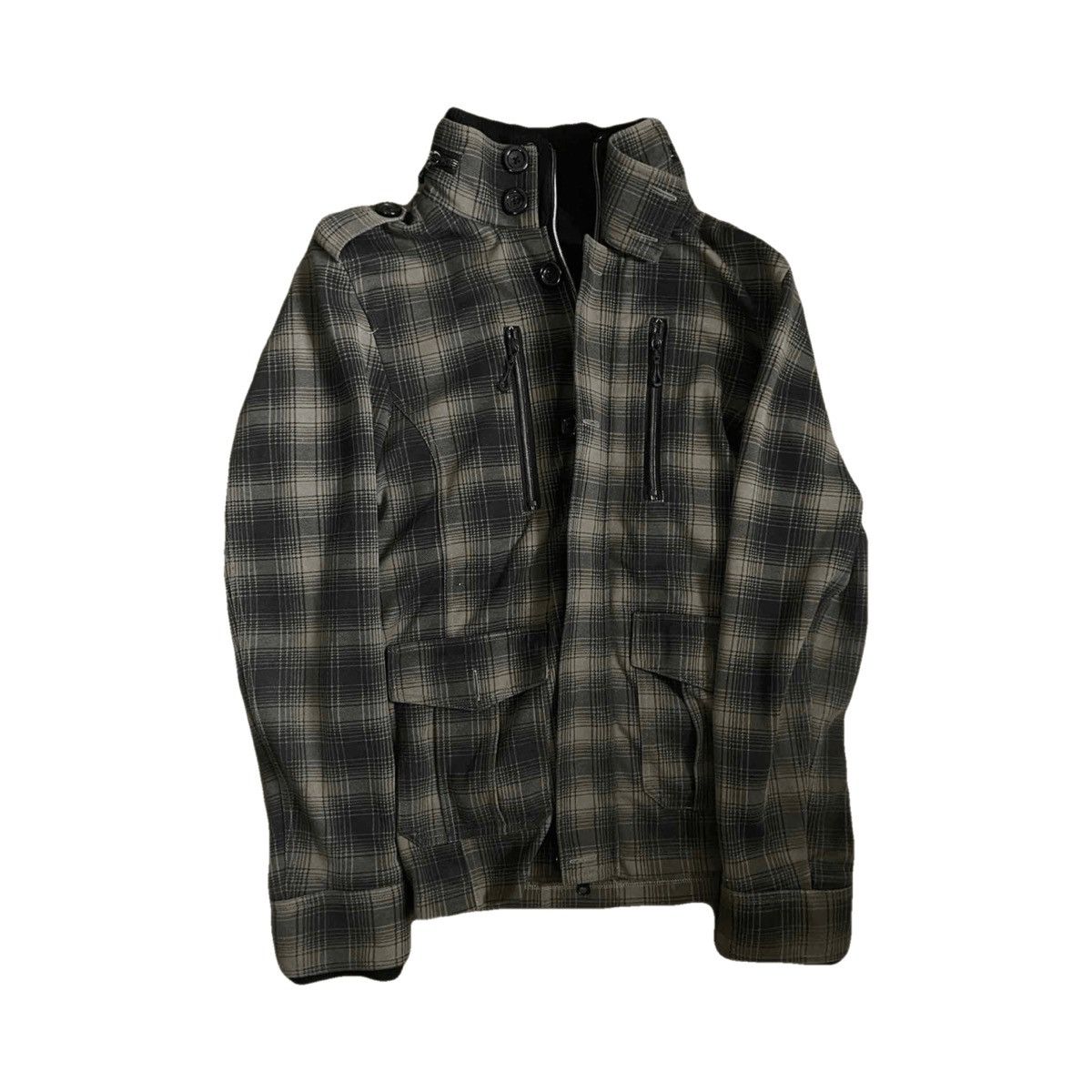 Japanese Brand 2000s Japanese archive multi zip plaid jacket Size US S / EU 44-46 / 1 - 2 Thumbnail