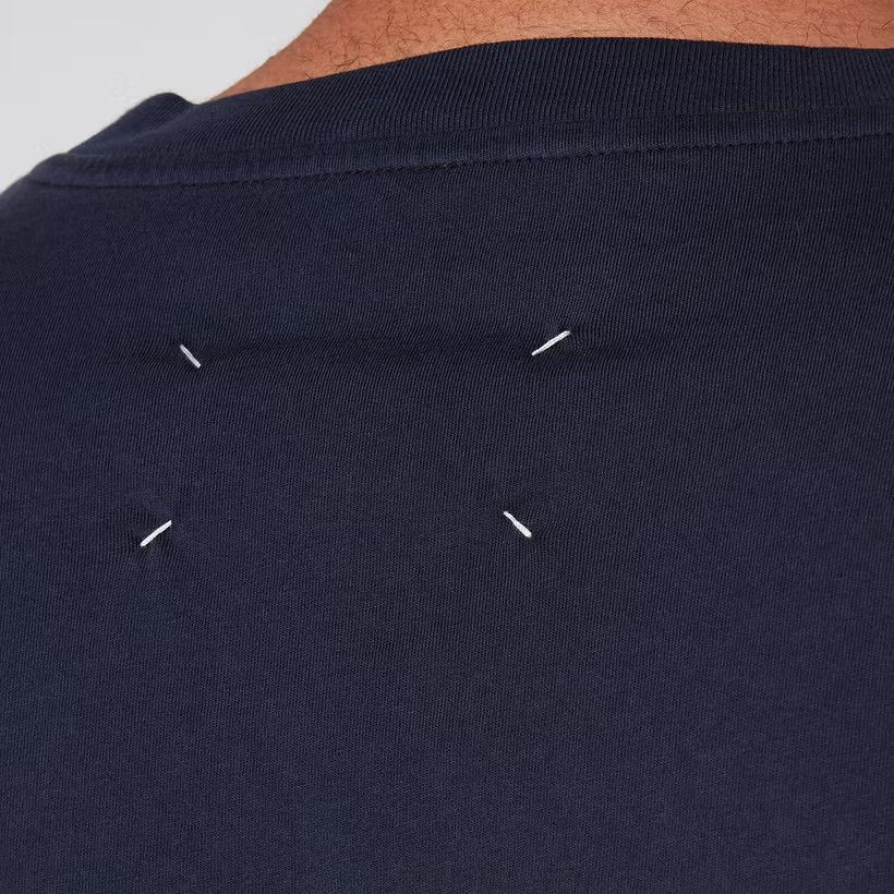 Maison Margiela o1y1224 Short Sleeves Crew Neck Basic T-Shirt In Navy Size US M / EU 48-50 / 2 - 4 Thumbnail