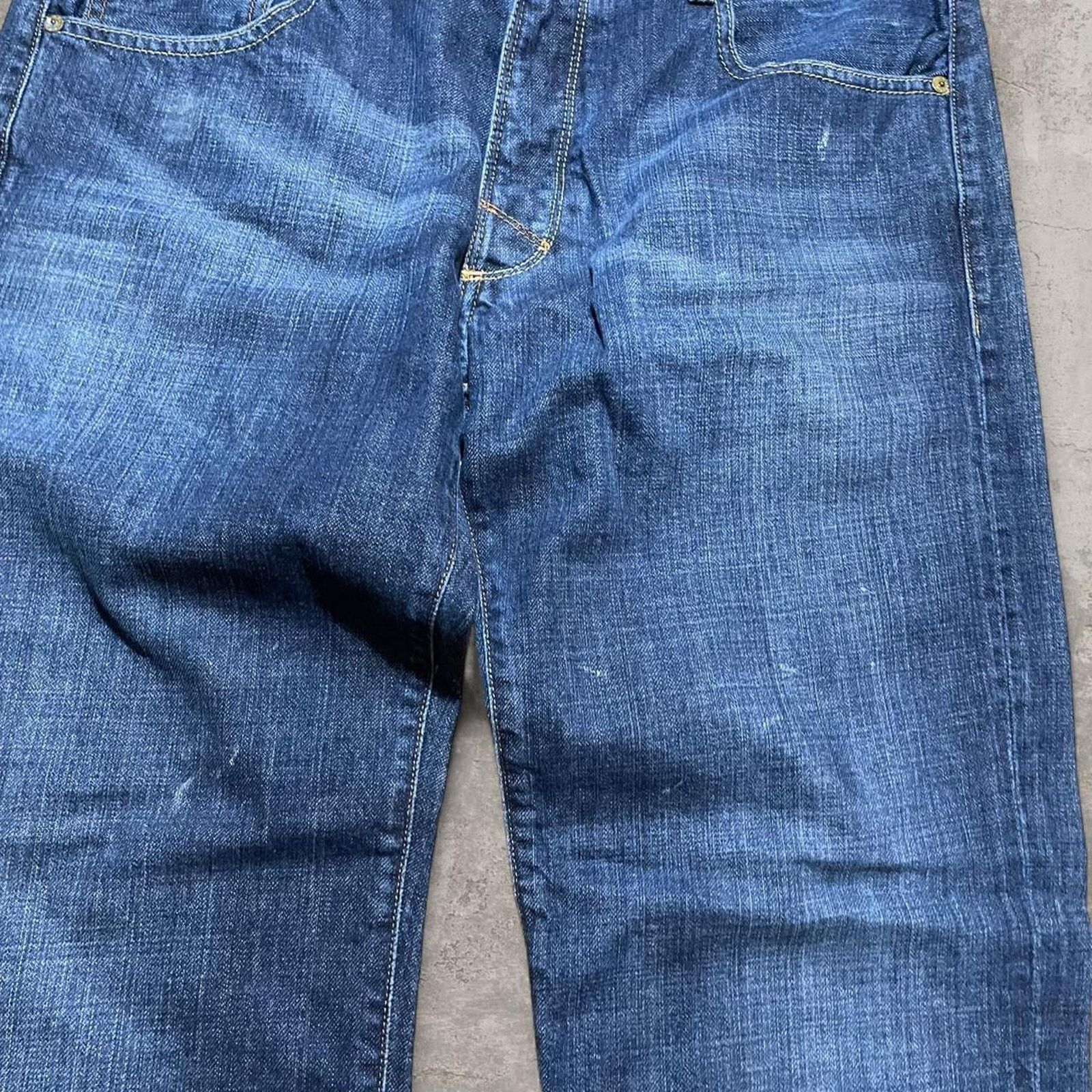 Ralph Lauren 36x30 Low Rise RL Ralph Lauren Blue denim jeans baggy Size US 36 / EU 52 - 4 Thumbnail