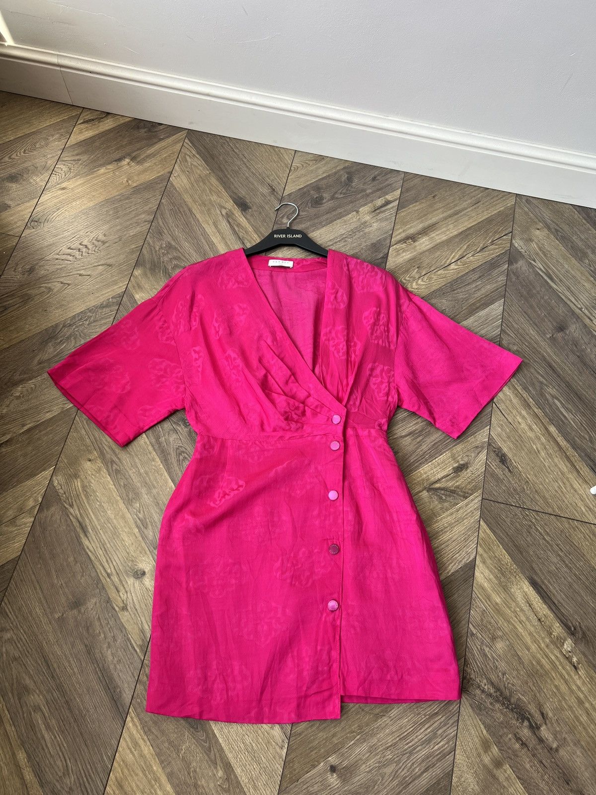 Sandro Vintage SANDRO Harpie Jacquard Wrap Dress Size XS / US 0-2 / IT 36-38 - 1 Thumbnail