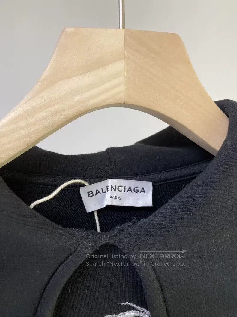 Balenciaga Balenciaga Buddha Head Hooded Sweatshirt, XS Size Size US XS / EU 42 / 0 - 3 Thumbnail