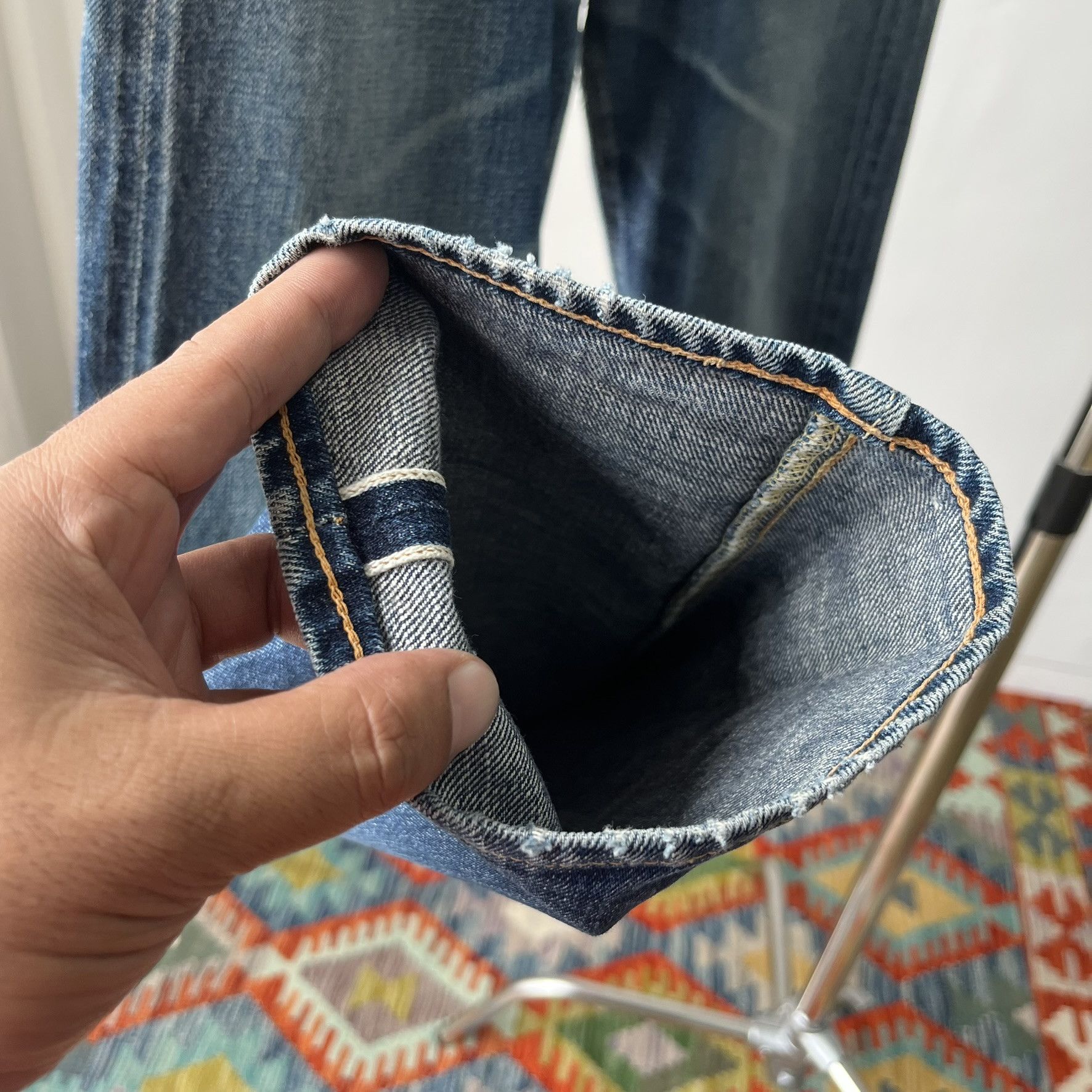 Levi's Size 28x28.5 Vintage 90's Denime Big E Japan Denim S1499 Size US 28 / EU 44 - 7 Thumbnail