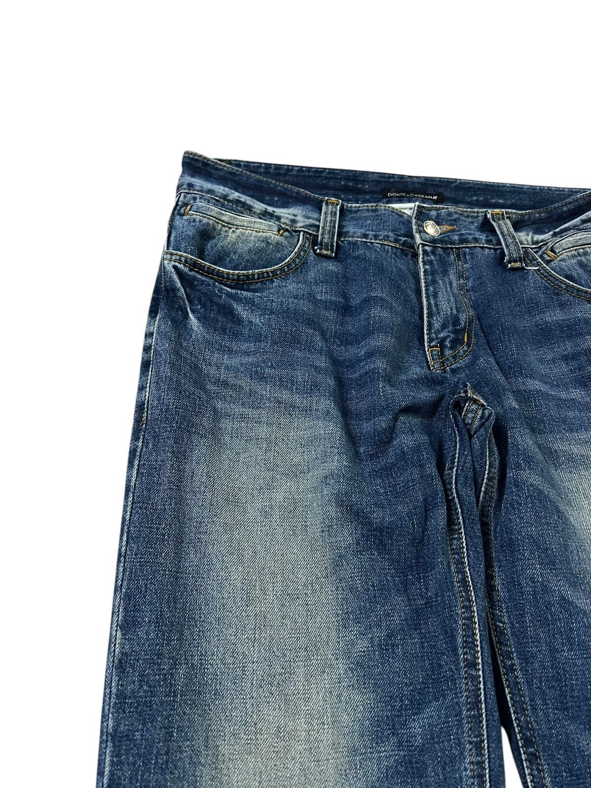 Dolce & Gabbana × Vintage DOLCE & GABBANA WASHED BLUE JEANS Size US 34 / EU 50 - 5 Thumbnail