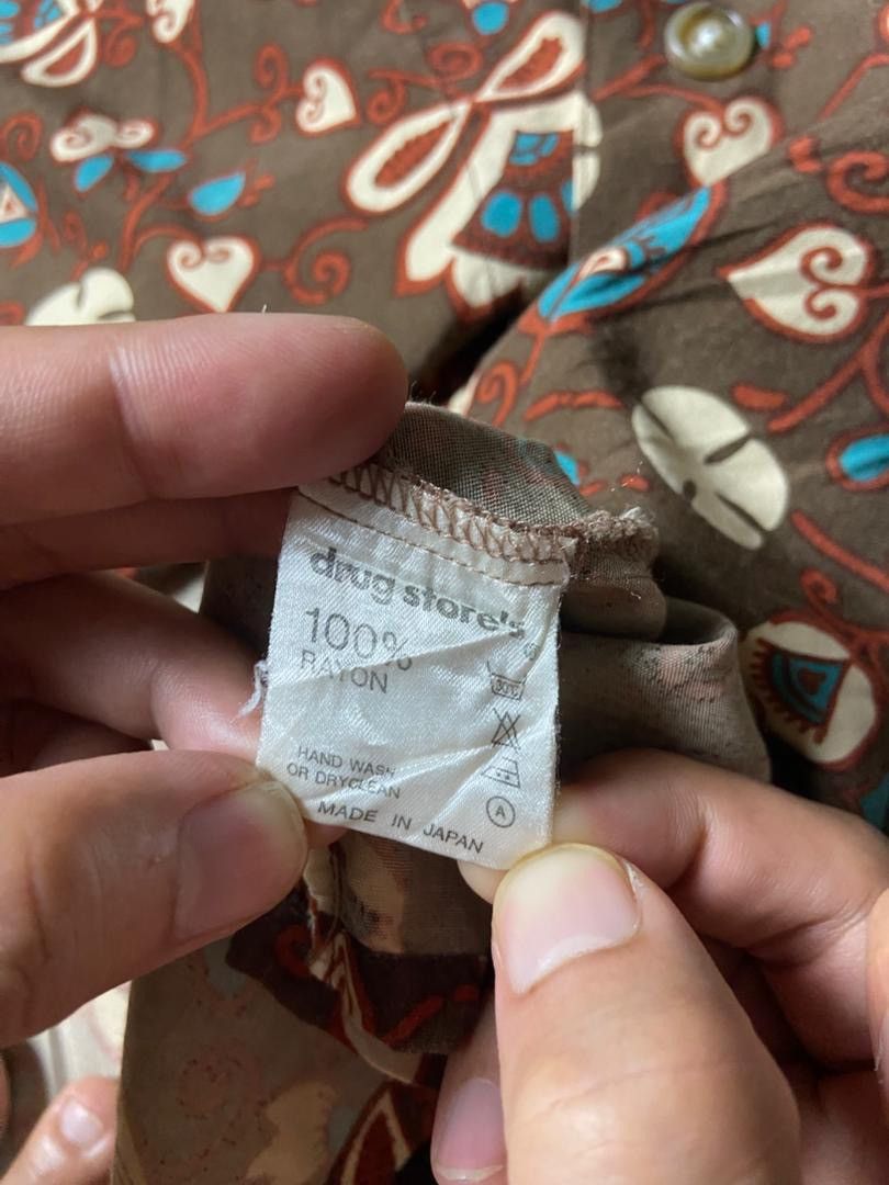 Japanese Brand Drugstore’s Printed Rayon Button Up Shirts (172) Size US S / EU 44-46 / 1 - 9 Thumbnail