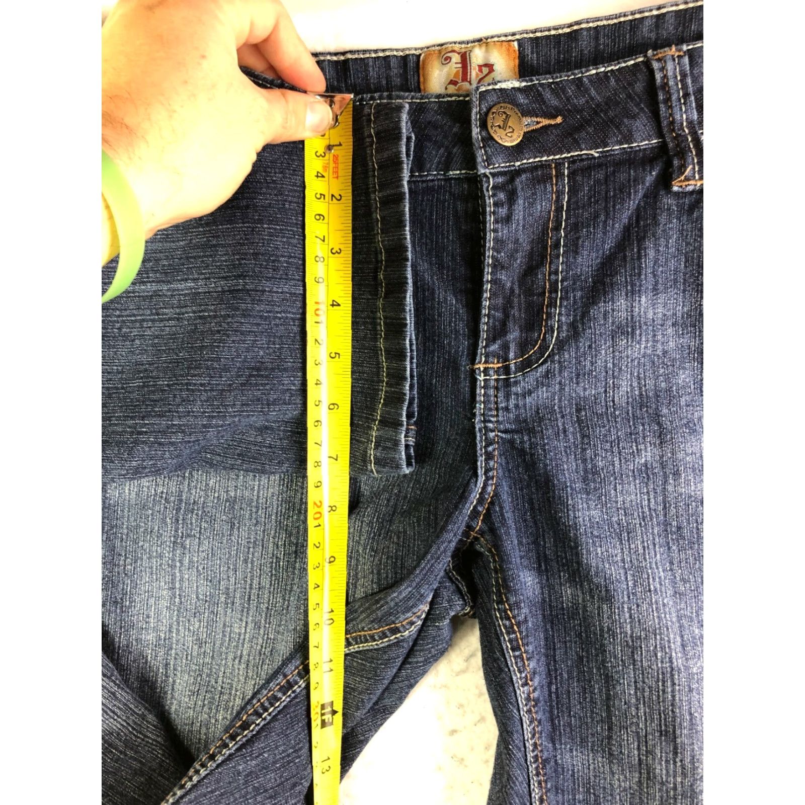 Vintage VINTAGE Jou Jou Jeans Mid Rise Straight Leg Womens Size 8 Dark Wash Blue Denim Jeans Size 30" / US 8 / IT 44 - 6 Thumbnail