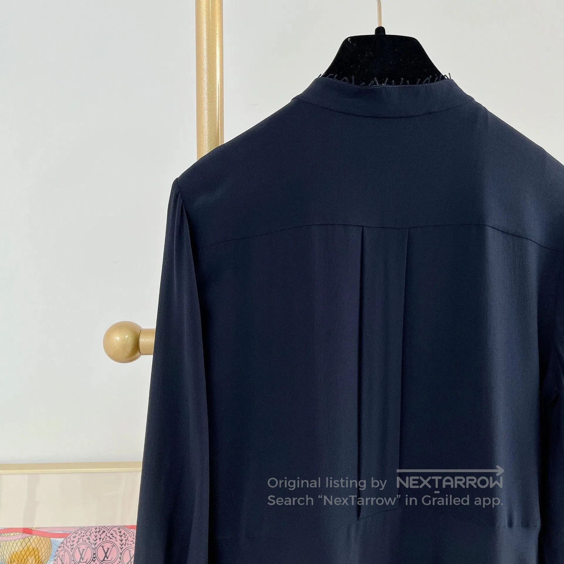 Chloe Chloe Navy Blue Silk Dress. Size XXS / US 00 / IT 34 - 5 Thumbnail