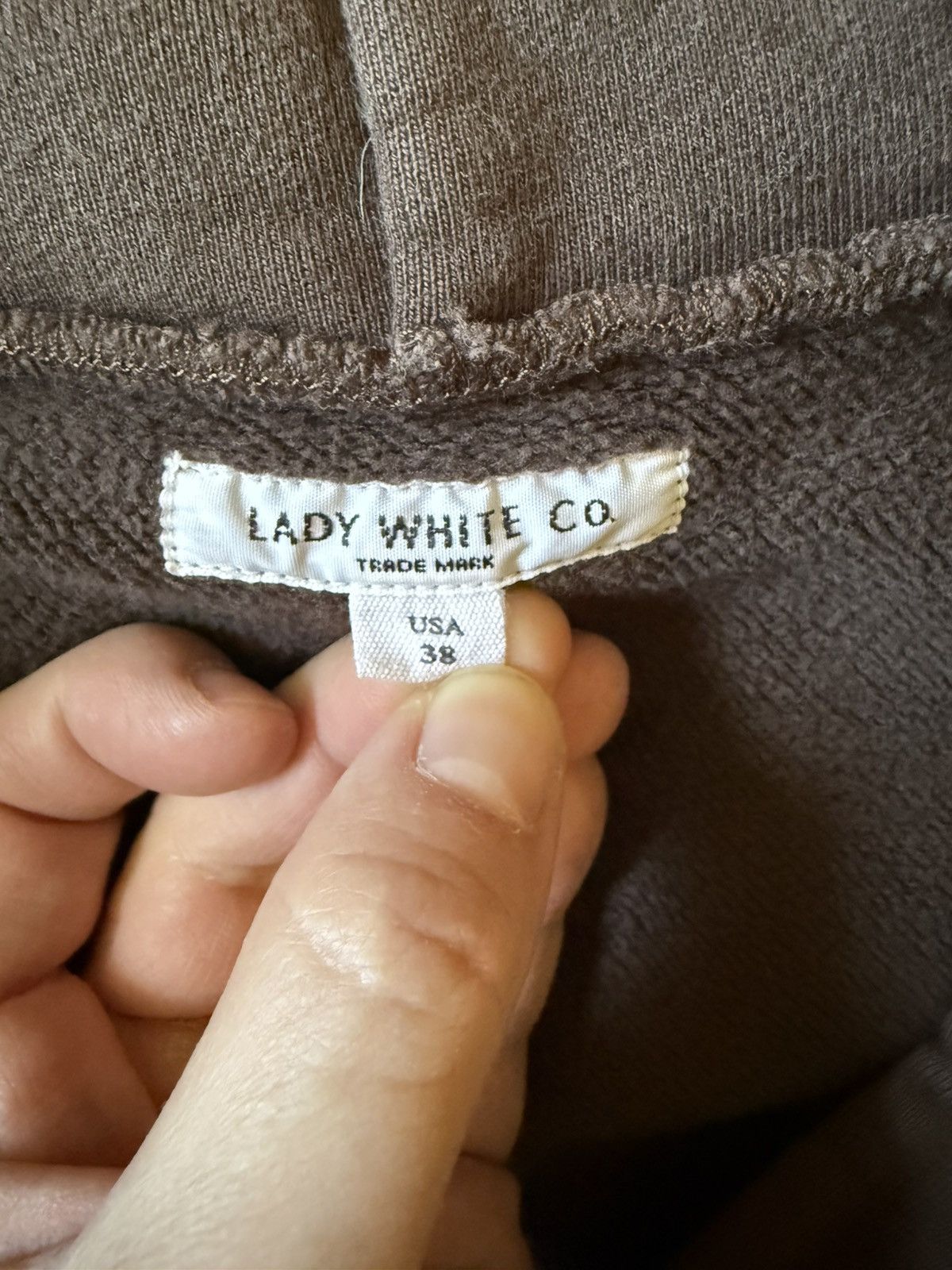 Lady White Co. Lady White Zip Hoodie Brown Size Medium Size US M / EU 48-50 / 2 - 4 Thumbnail