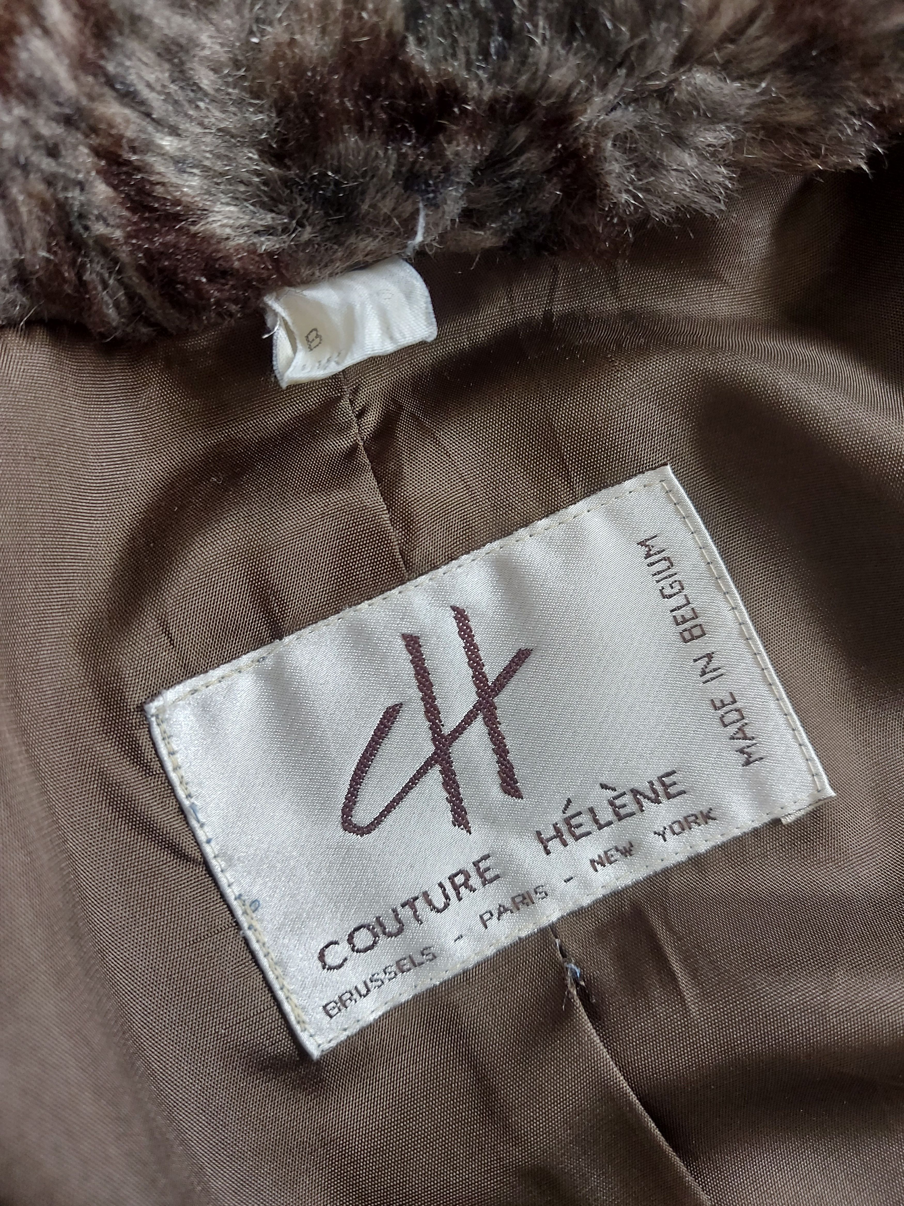 Other Couture Helene Brown Women's Faux Fur Coat, Size M Size M / US 6-8 / IT 42-44 - 7 Thumbnail