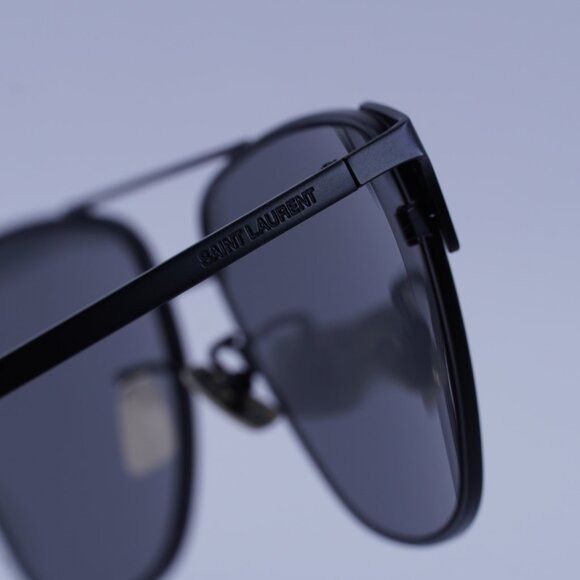 Saint Laurent Paris Saint Laurent SL280 002 Sunglasses Black Aviator Frame Size ONE SIZE - 5 Thumbnail