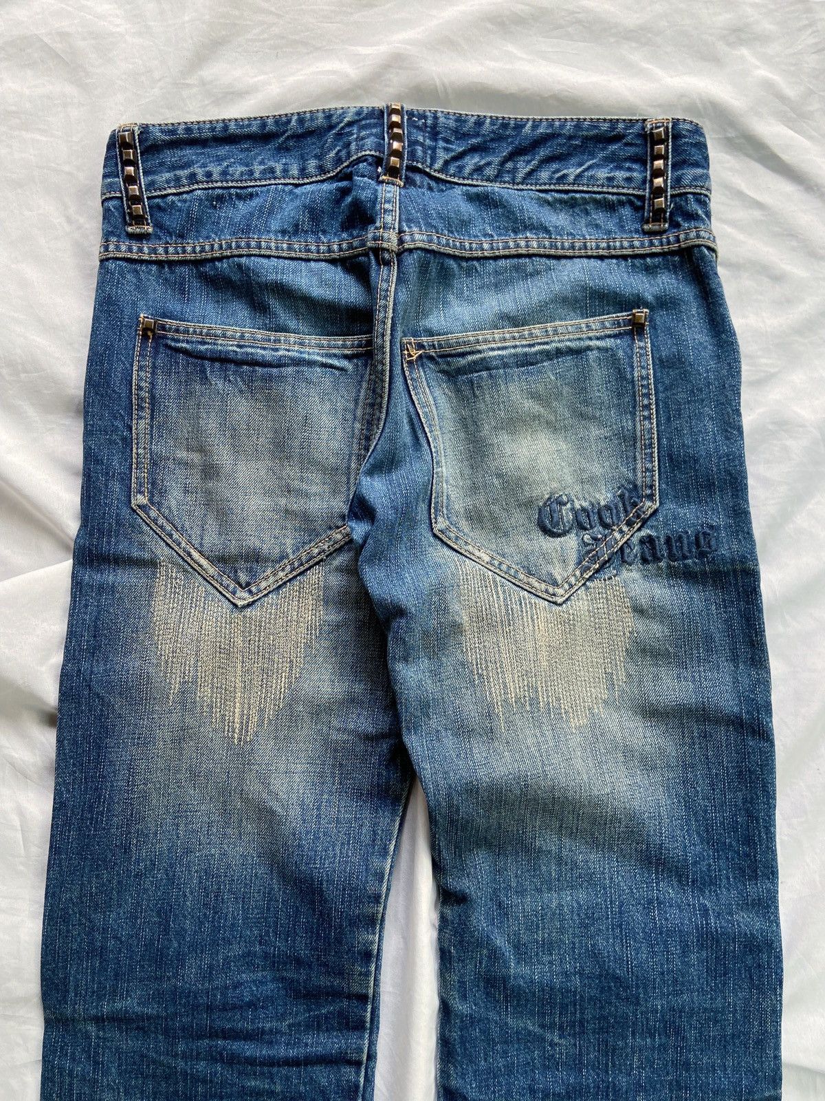 PPFM COOK JEANS #E99 DISTRESSED PUNK DENIM Size US 31 - 16 Thumbnail