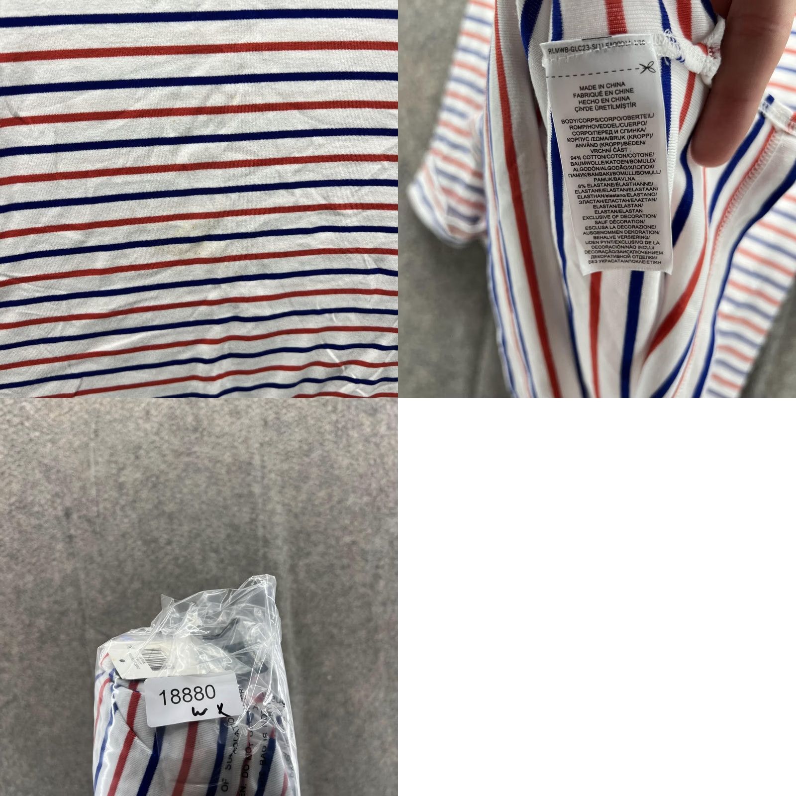 Ralph Lauren Lauren Ralph Lauren Shirt Women 2X White Striped Round Neck Casual Shirt Womens 2X White Striped Casual Vintage No Size XXL / US 16-18 / IT 52-54 - 9 Thumbnail
