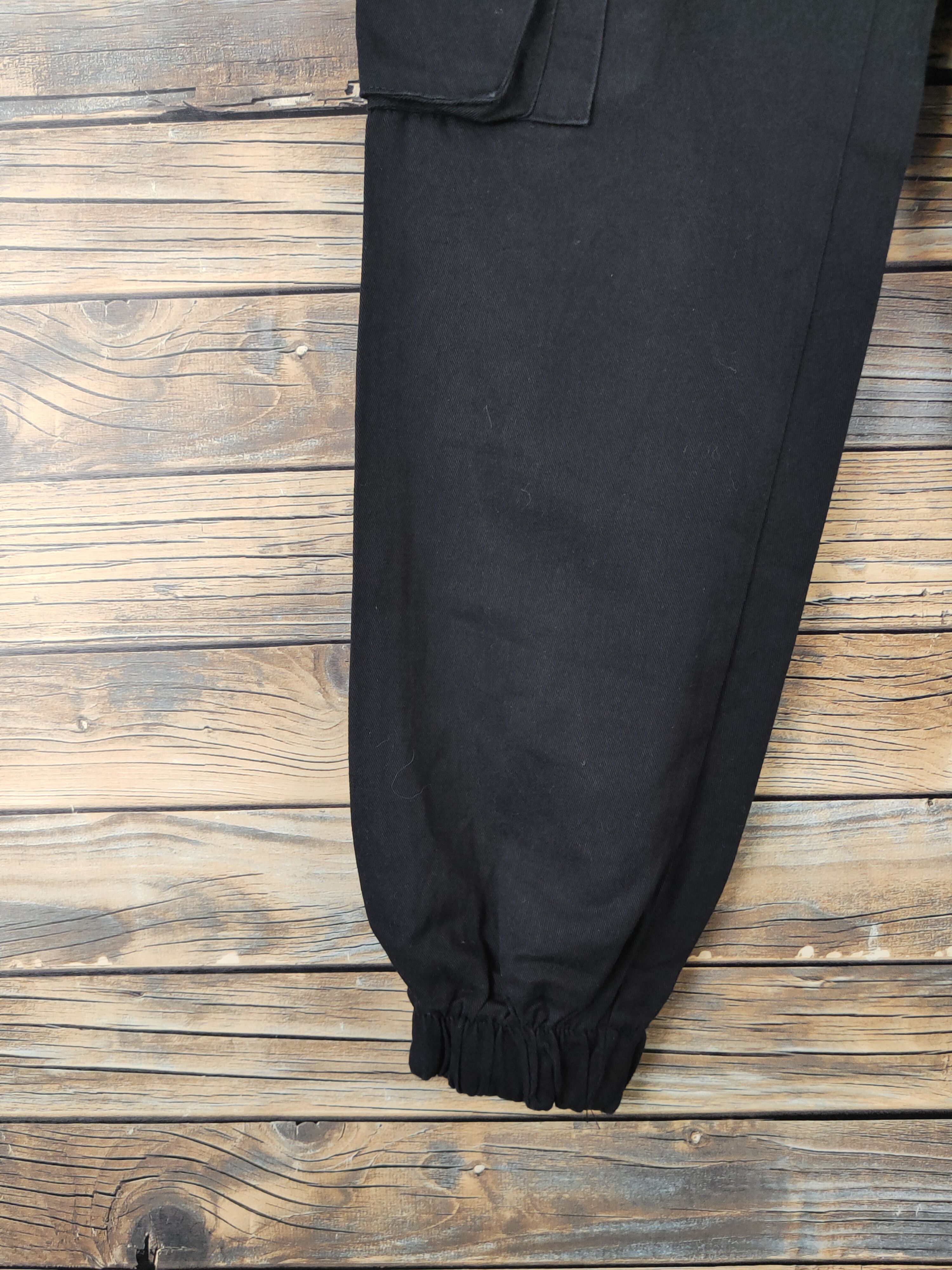 Japanese Brand DL Takeasy Black Multipocket Joggers #1359 Size US 28 / EU 44 - 4 Thumbnail