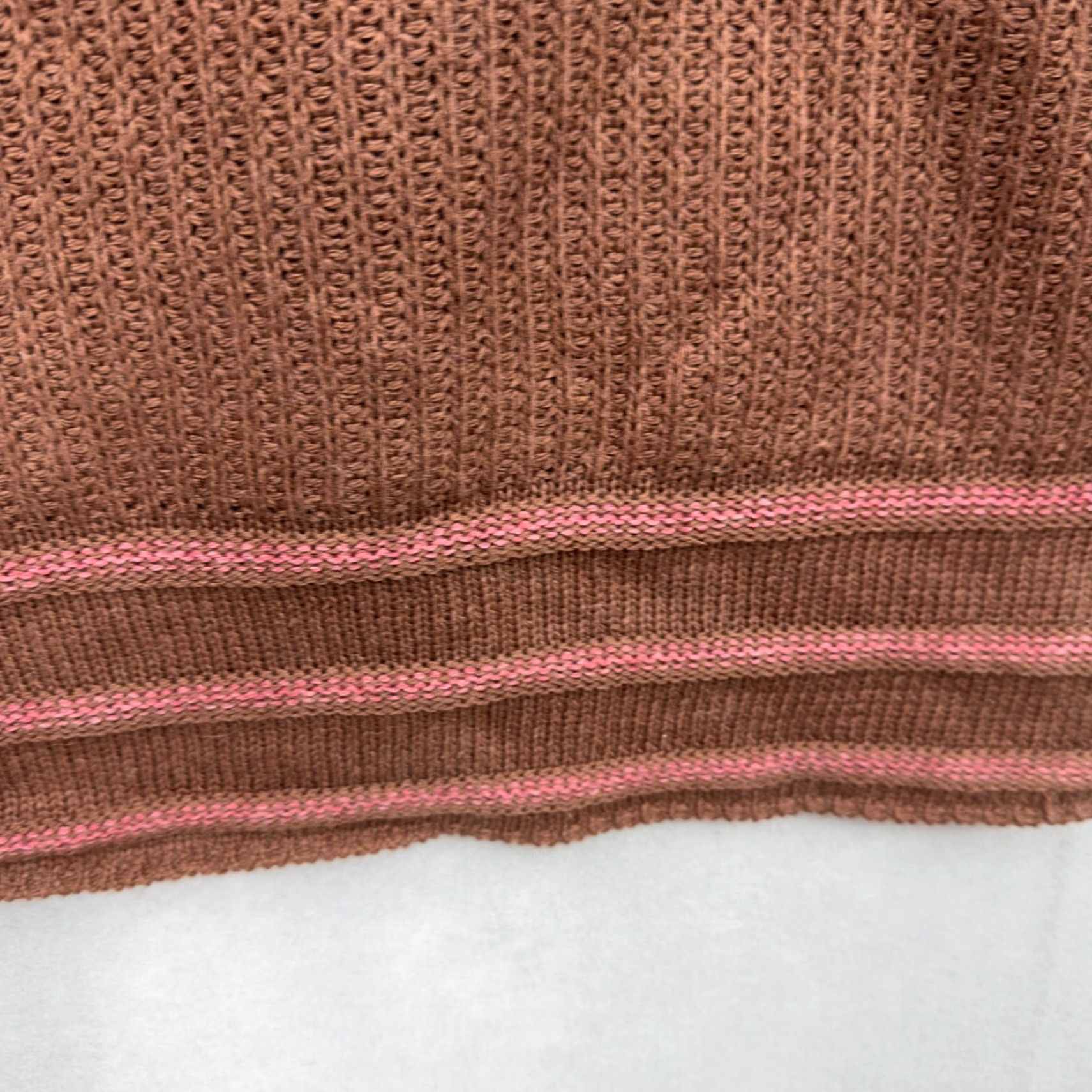 Prana prAna Sweater Womens M Long Sleeve Cowl Knit Wool Blend Brown Pink Striped Cozy Slouchy Fall Winter 90s Inspired Size M / US 6-8 / IT 42-44 - 7 Thumbnail