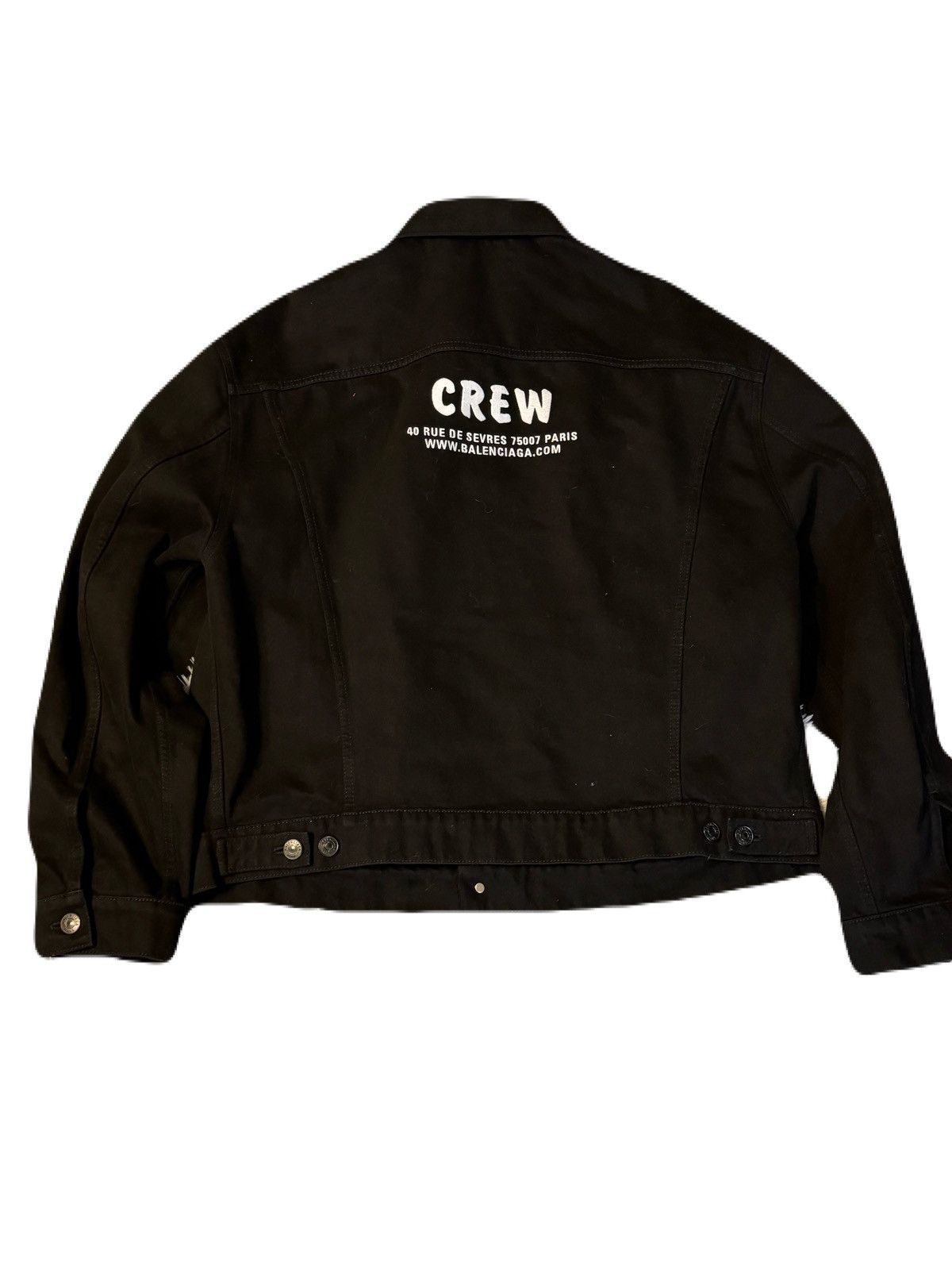 Balenciaga crew denim jacket Size US L / EU 52-54 / 3 - 2 Thumbnail