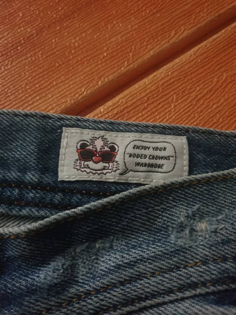 PPFM RCWB Rodeo Crown distressed patchwork denim pant Size US 30 / EU 46 - 3 Thumbnail