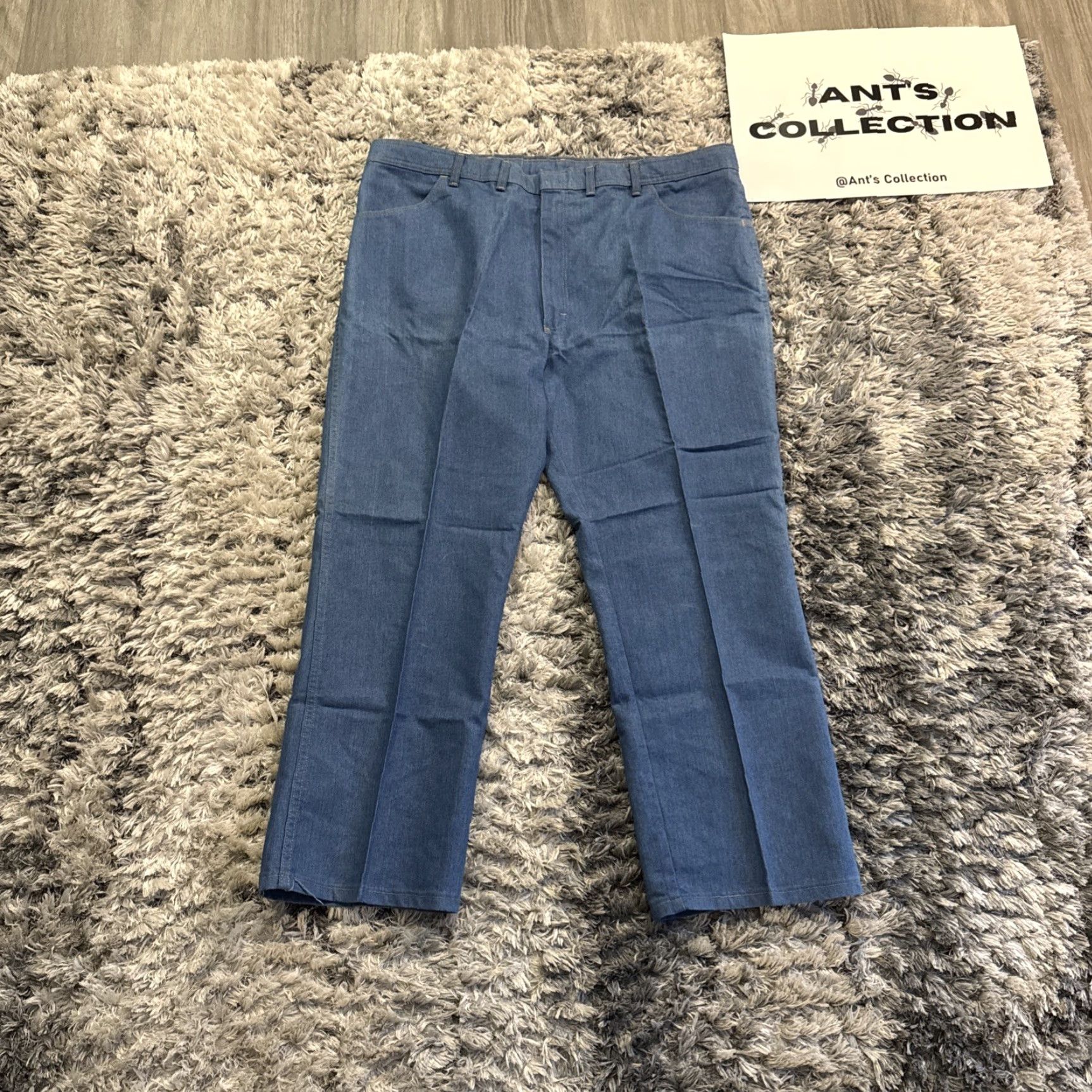Wrangler VINTAGE Wrangler Jeans Men 44x30 Blue Denim 90s Style Code 85498LB Rare Mens Jeans Straight 90s Size US 44 / EU 60 - 6 Thumbnail
