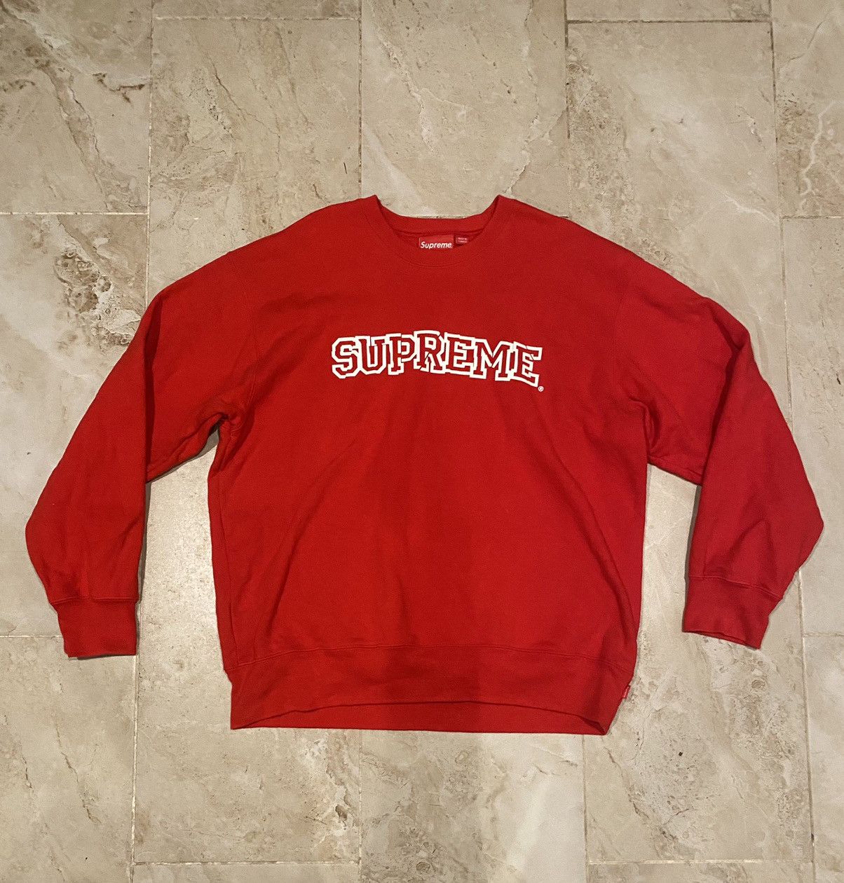 Image of Supreme “Shattered Logo” Sweatshirt Crew Neck, Men's (Size XL)