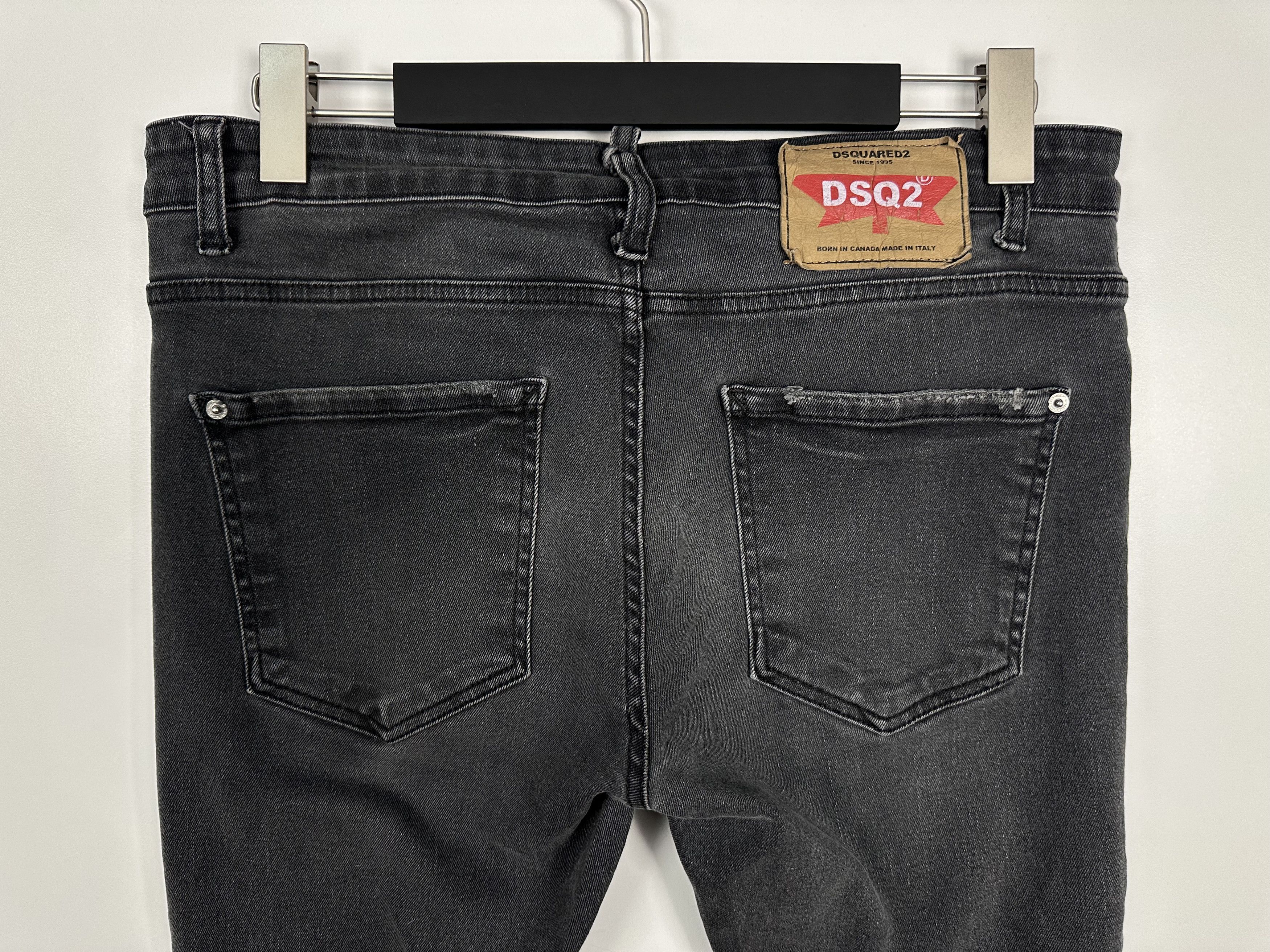 Dsquared2 Dsquared2 Black Washed Denim Distressed Jeans Mens Size 52 Size US 36 / EU 52 - 6 Thumbnail